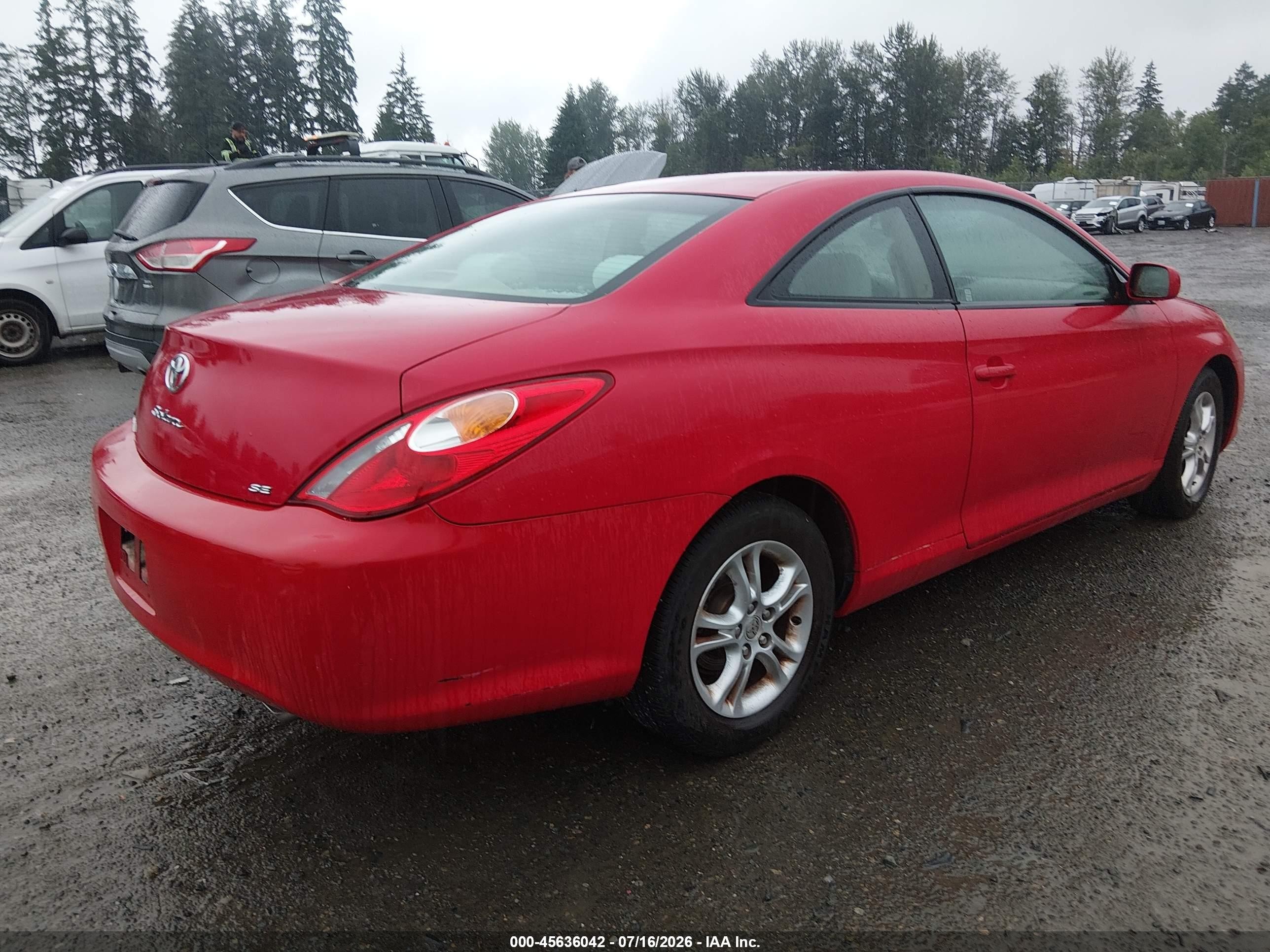 2006 Toyota Camry Solara Se Red vin: 4T1CE38PX6U596541