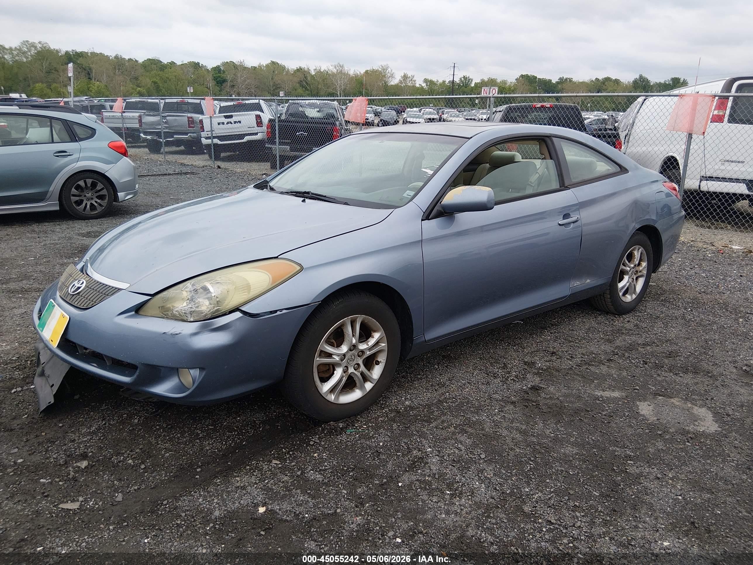 2006 Toyota Camry Solara Se Light Blue vin: 4T1CE38PX6U696073