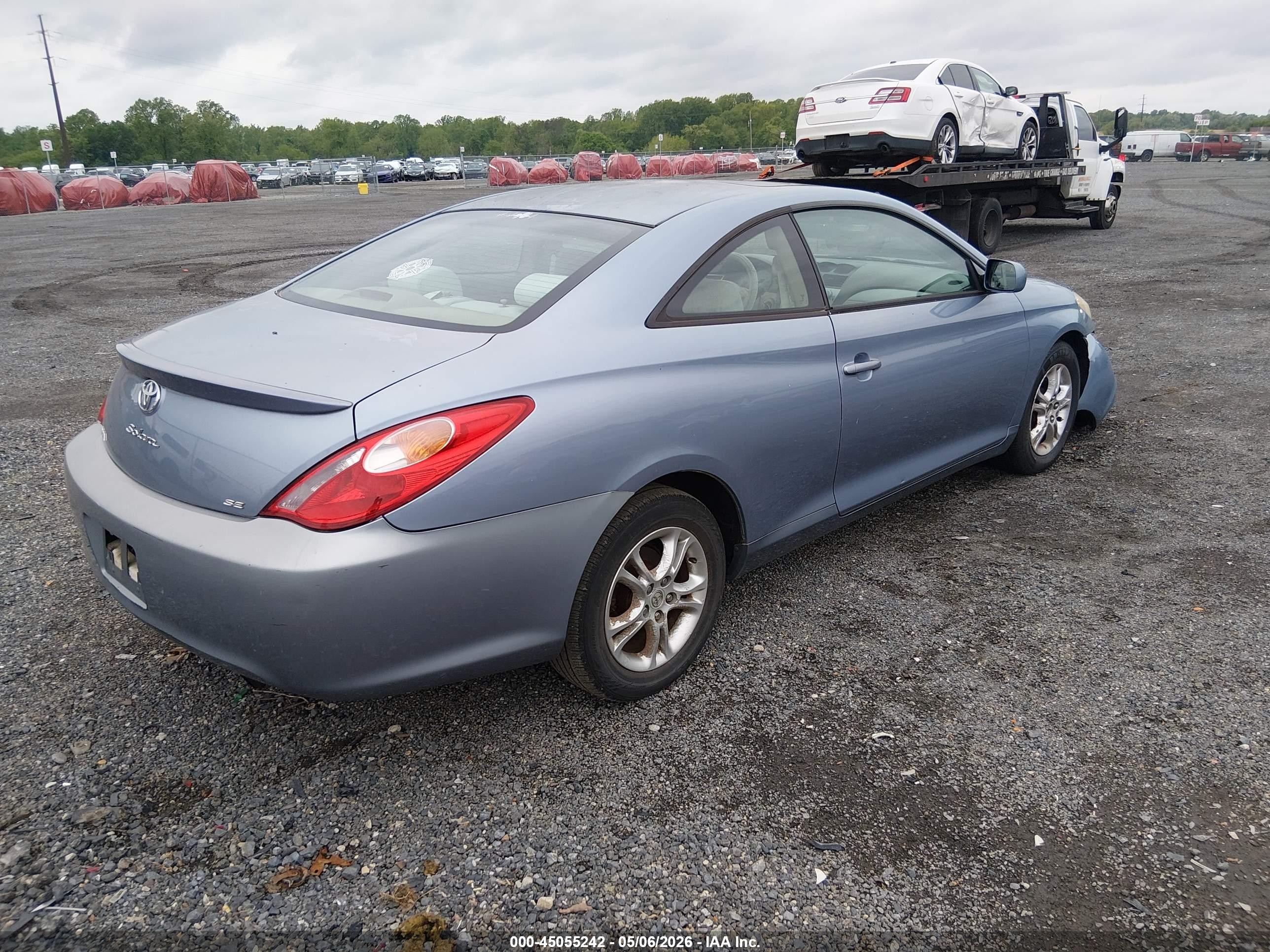 2006 Toyota Camry Solara Se Light Blue vin: 4T1CE38PX6U696073