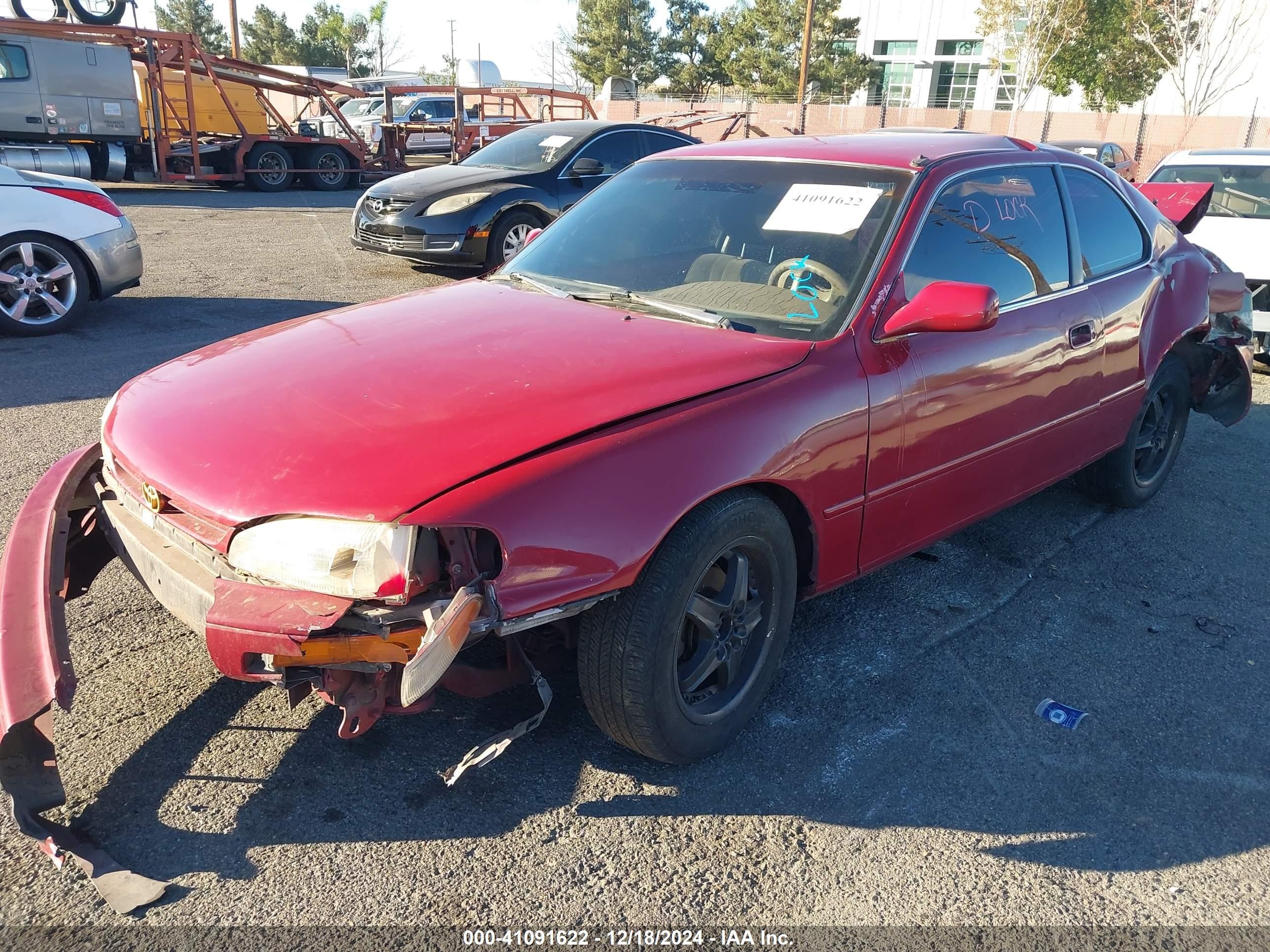 1996 Toyota Camry Dx/le Burgundy vin: 4T1CG12K6TU722904