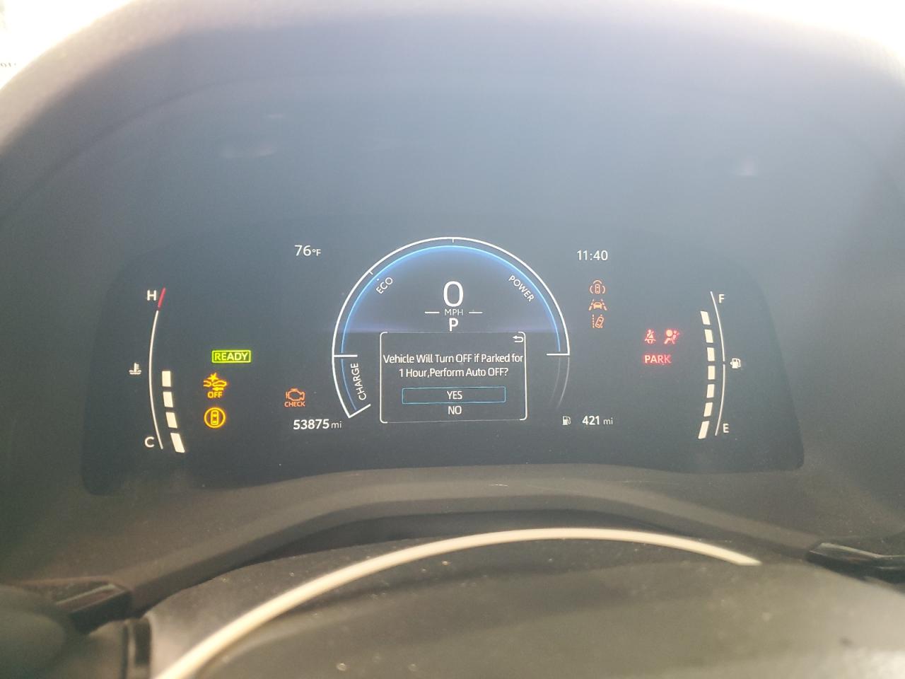2025 Toyota Camry Le White vin: 4T1DAACK0SU026624 Damage: Warning Light - Engine, On, Unacceptable