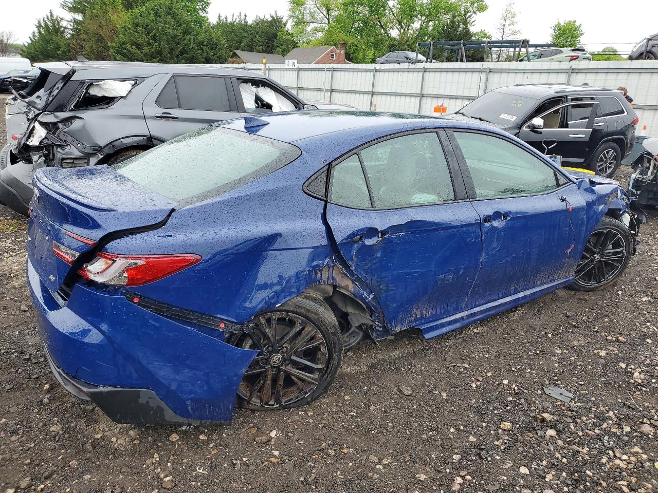 2025 Toyota Camry Se Blue vin: 4T1DAACK1SU123444