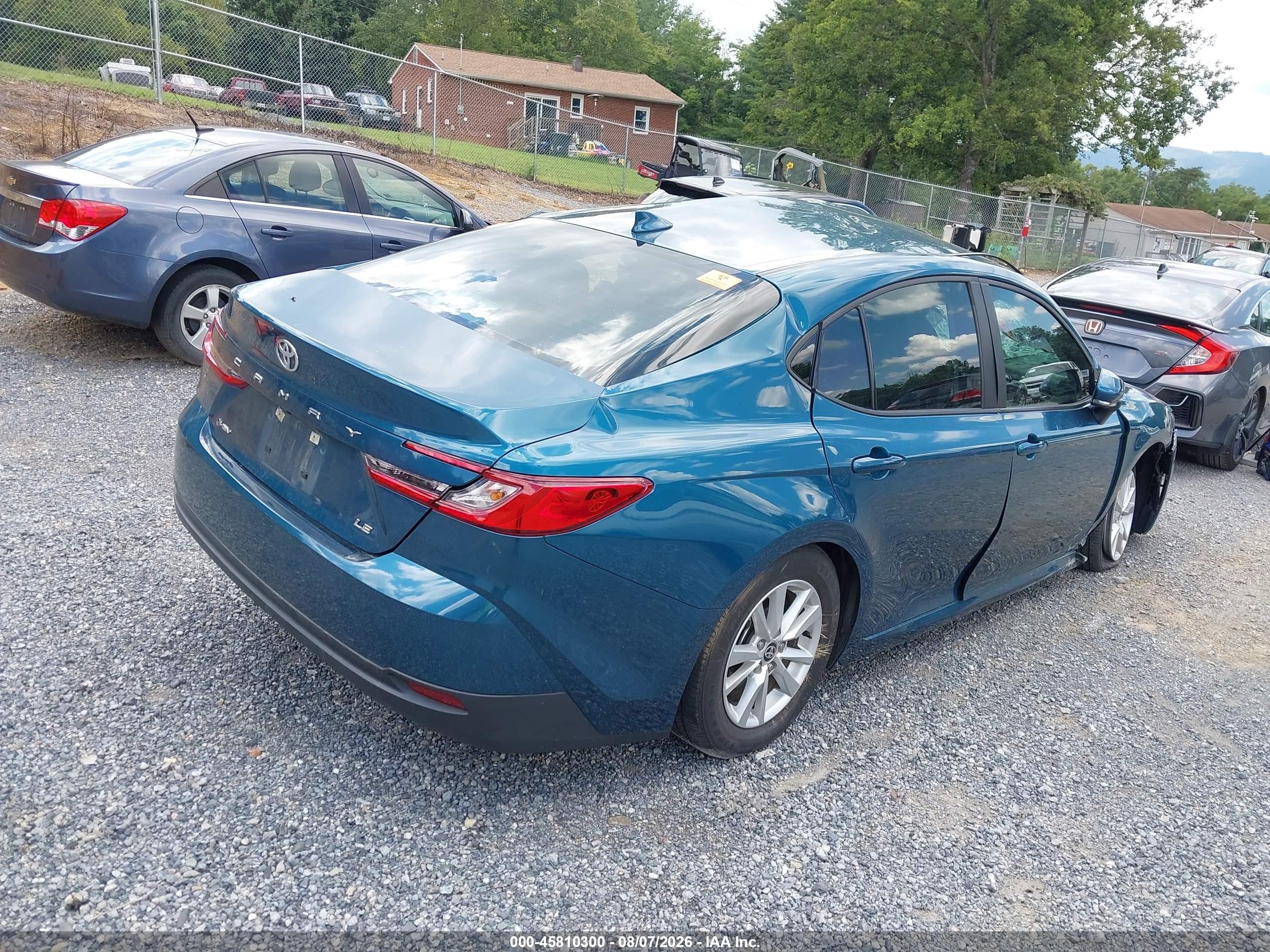 2025 Toyota Camry Xse/xle/le/se Blue vin: 4T1DAACK1SU519891