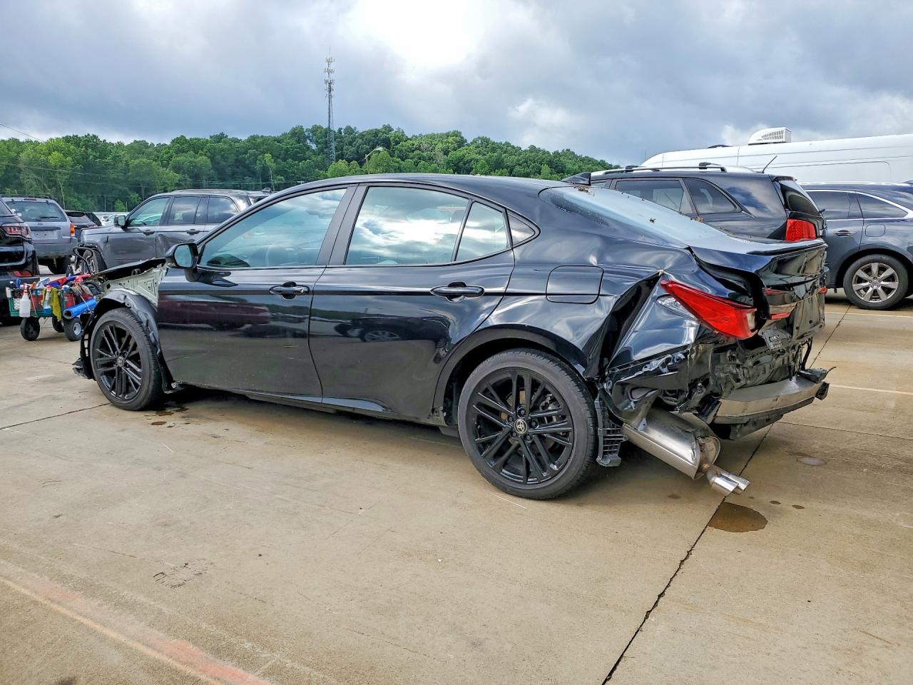 2025 Toyota Camry Se Black vin: 4T1DAACK2SU127857