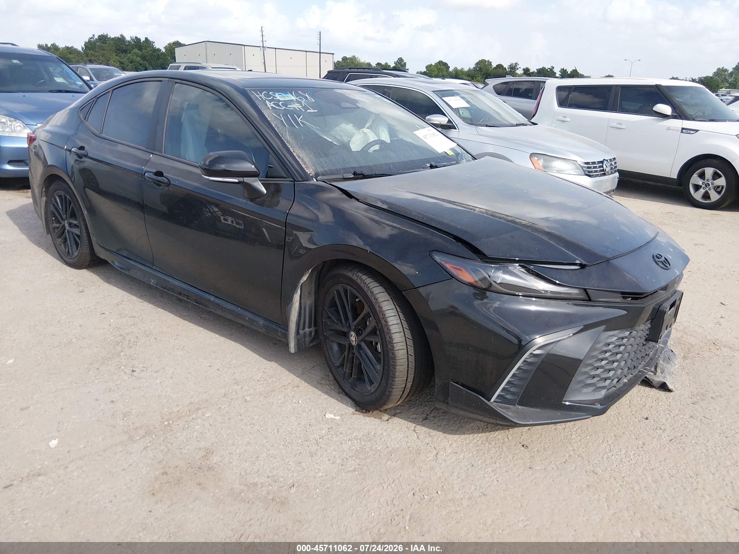 2025 Toyota Camry Se Black vin: 4T1DAACK4SU015092