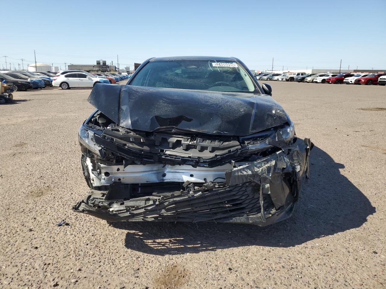 2025 Toyota Camry Le Black vin: 4T1DAACK5SU612008 Damage: Front Bumper Reinforcement, Broken, Replacement Required