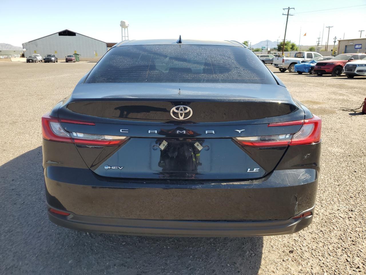 2025 Toyota Camry Le Black vin: 4T1DAACK5SU612008 Damage: Rear Bumper, Broken, Replacement Required
