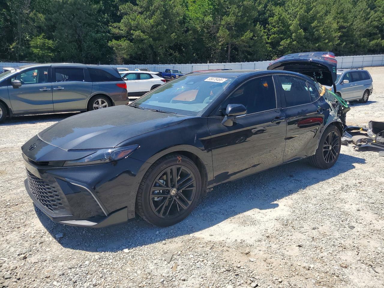 2025 Toyota Camry Se Black vin: 4T1DAACK5SU622649