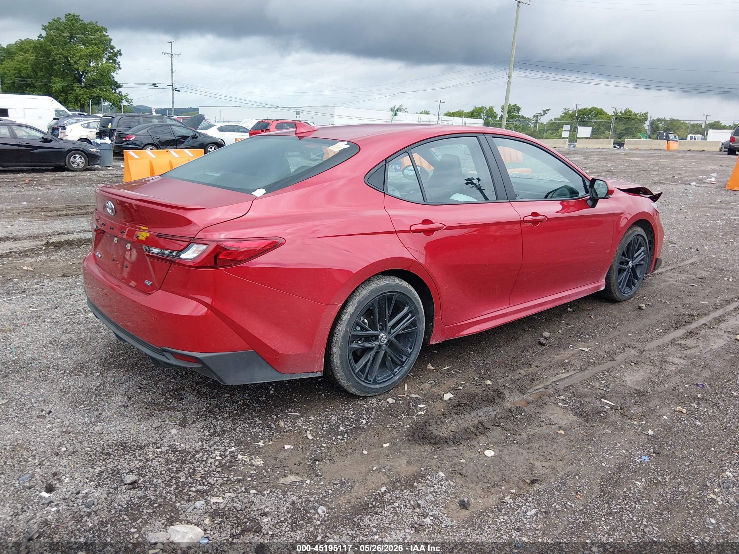 2026 Toyota Camry Se Red vin: 4T1DAACK5TU295932