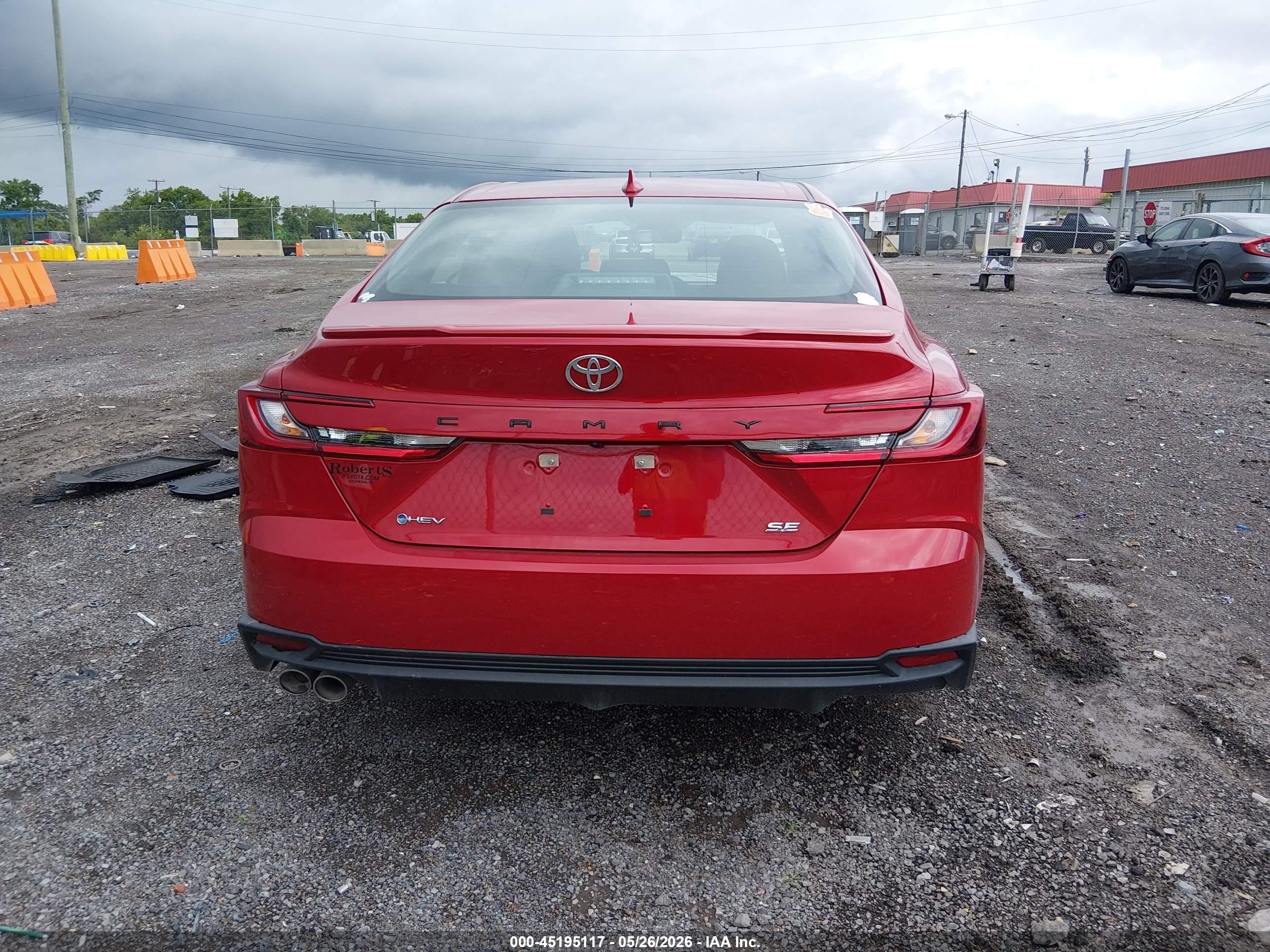 2026 Toyota Camry Se Red vin: 4T1DAACK5TU295932