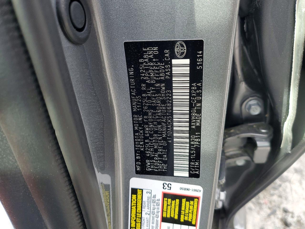 2026 Toyota Camry Xse Silver vin: 4T1DAACK5TU682223