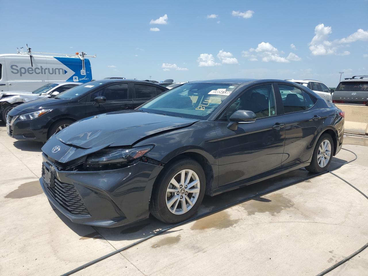 2025 Toyota Camry Le Charcoal vin: 4T1DAACK6SU001436 Damage: Left Head Lamp, Broken, Replacement Required