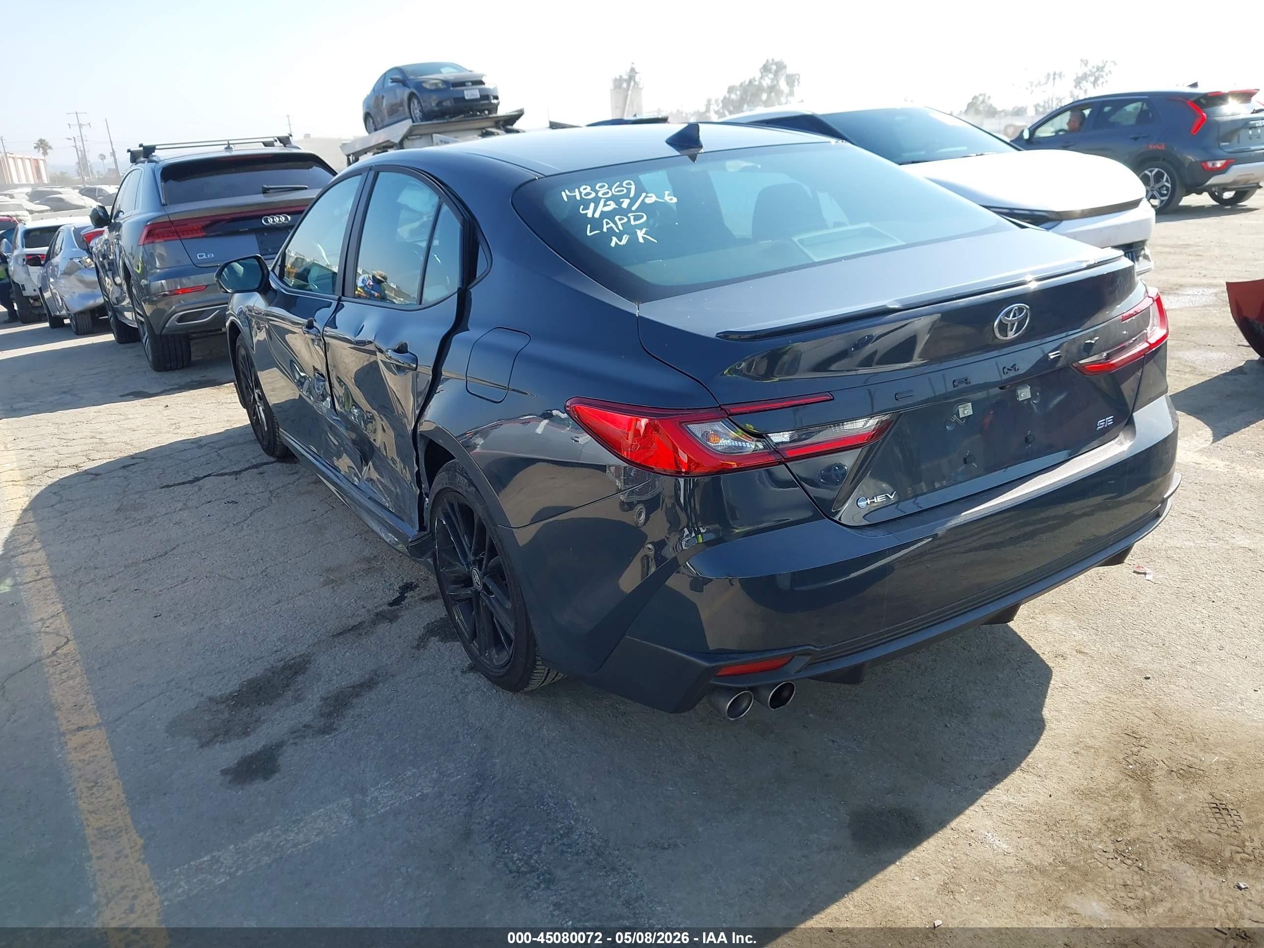 2026 Toyota Camry Se Серый vin: 4T1DAACK6TU224707