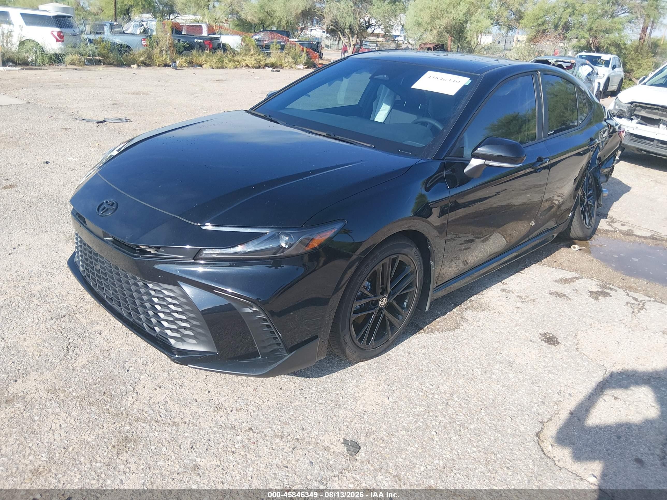 2026 Toyota Camry Se Черный vin: 4T1DAACK8TU694575