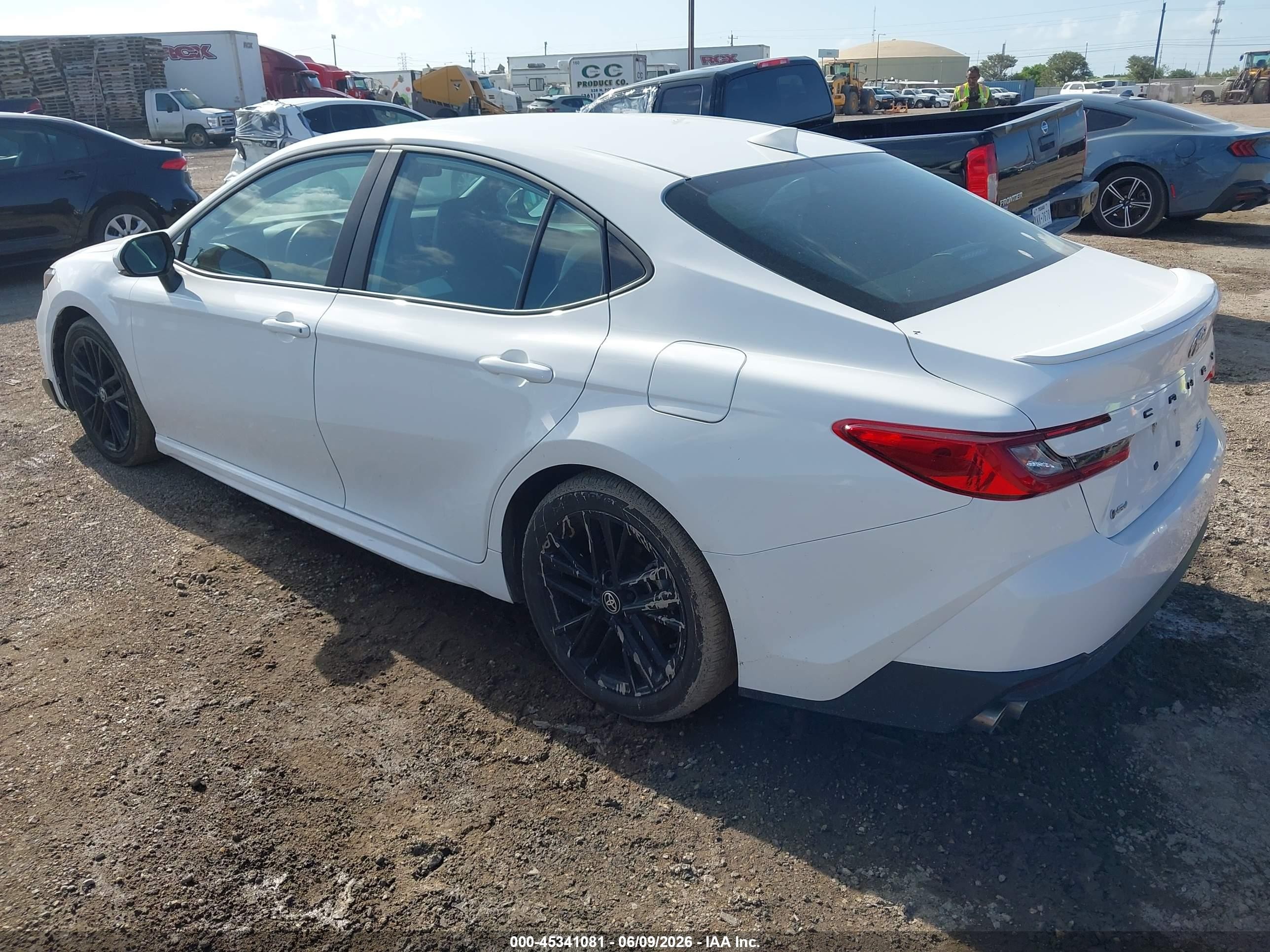 2025 Toyota Camry Se White vin: 4T1DAACK9SU100025