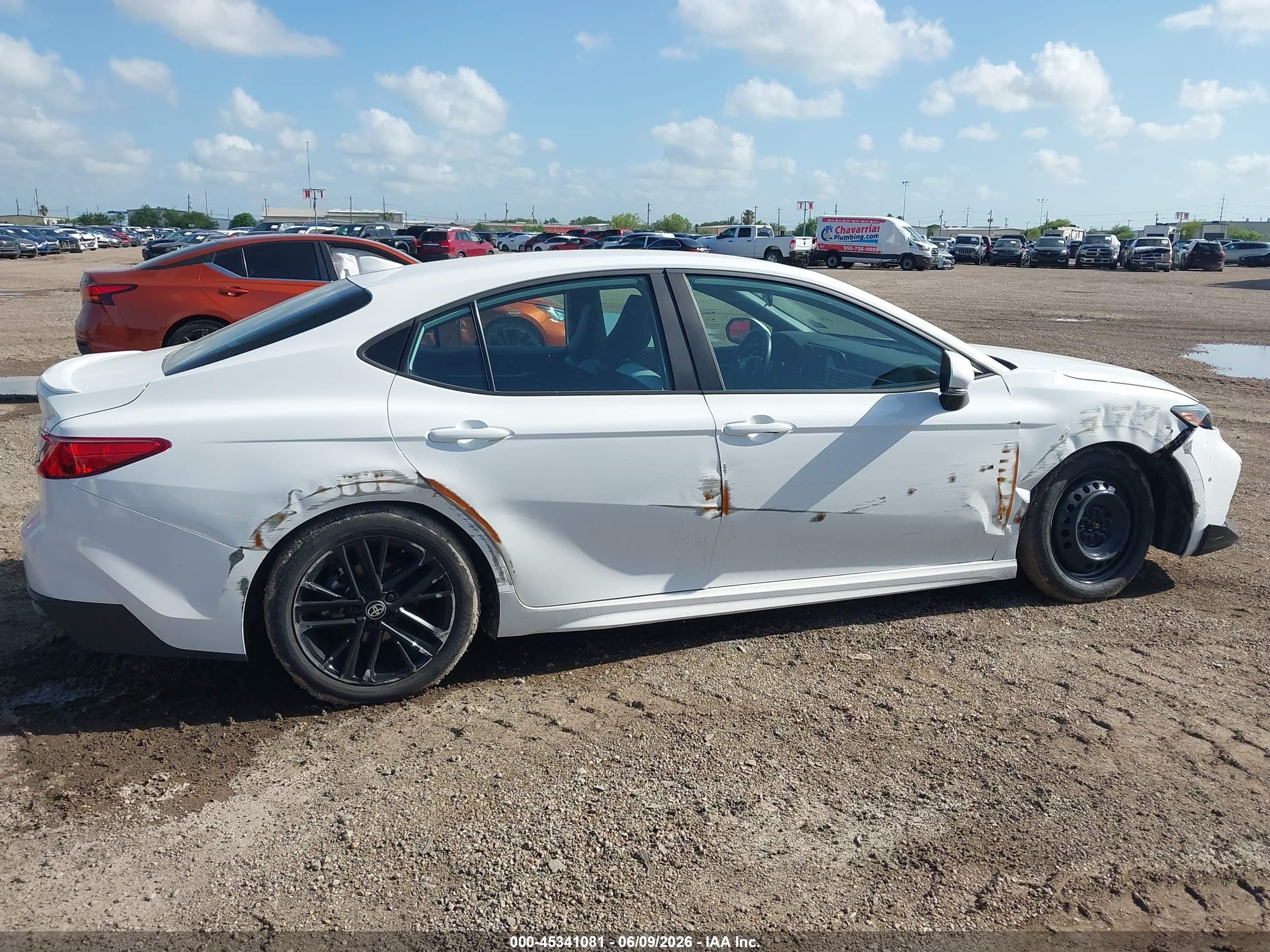 2025 Toyota Camry Se White vin: 4T1DAACK9SU100025