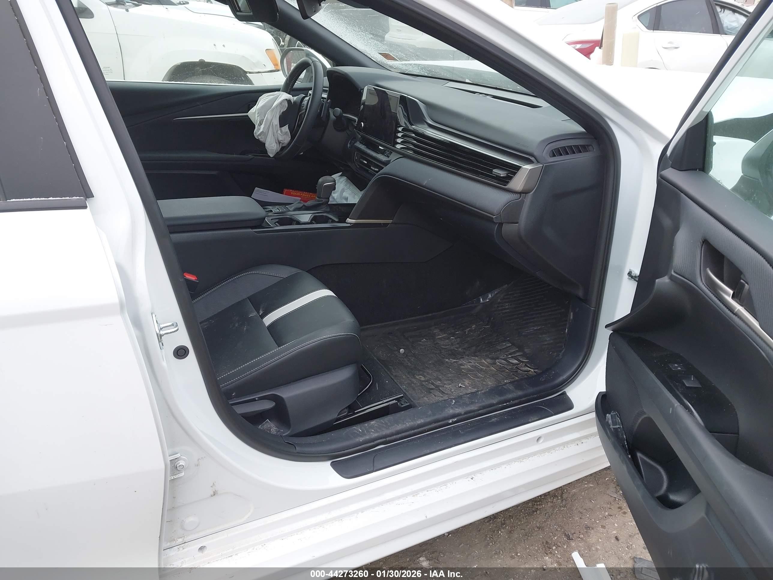 2025 Toyota Camry Se White vin: 4T1DAACK9SU145451