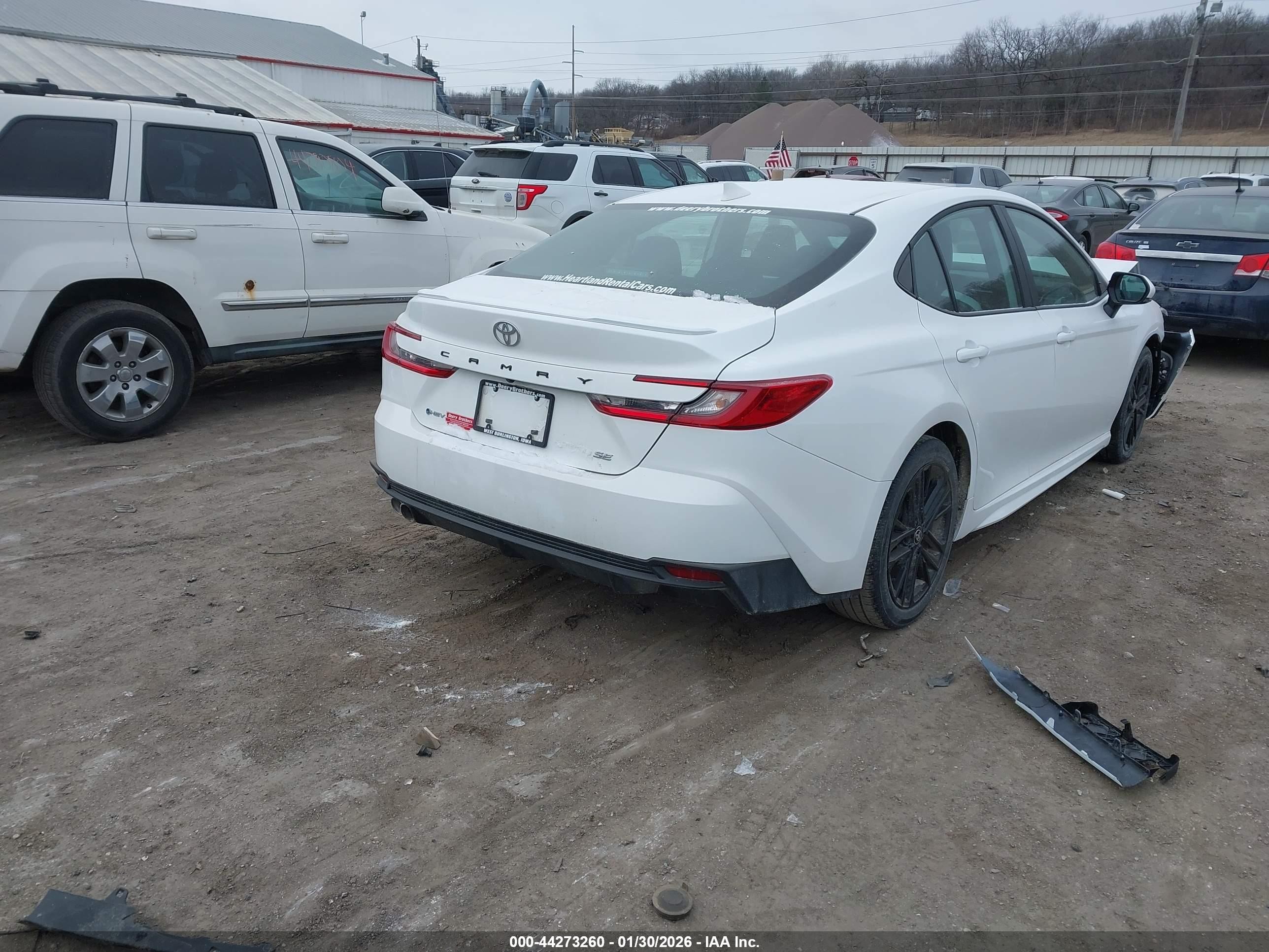 2025 Toyota Camry Se White vin: 4T1DAACK9SU145451