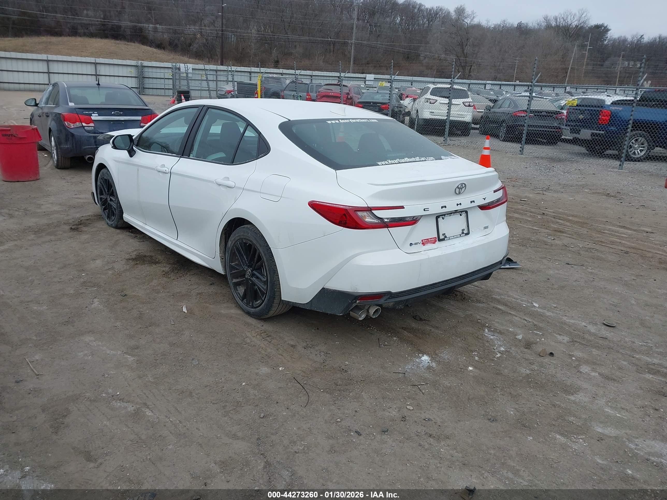 2025 Toyota Camry Se White vin: 4T1DAACK9SU145451