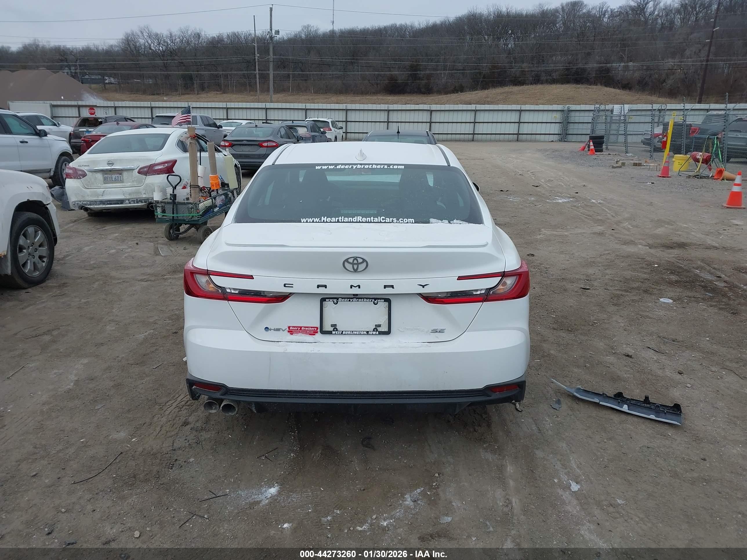 2025 Toyota Camry Se White vin: 4T1DAACK9SU145451