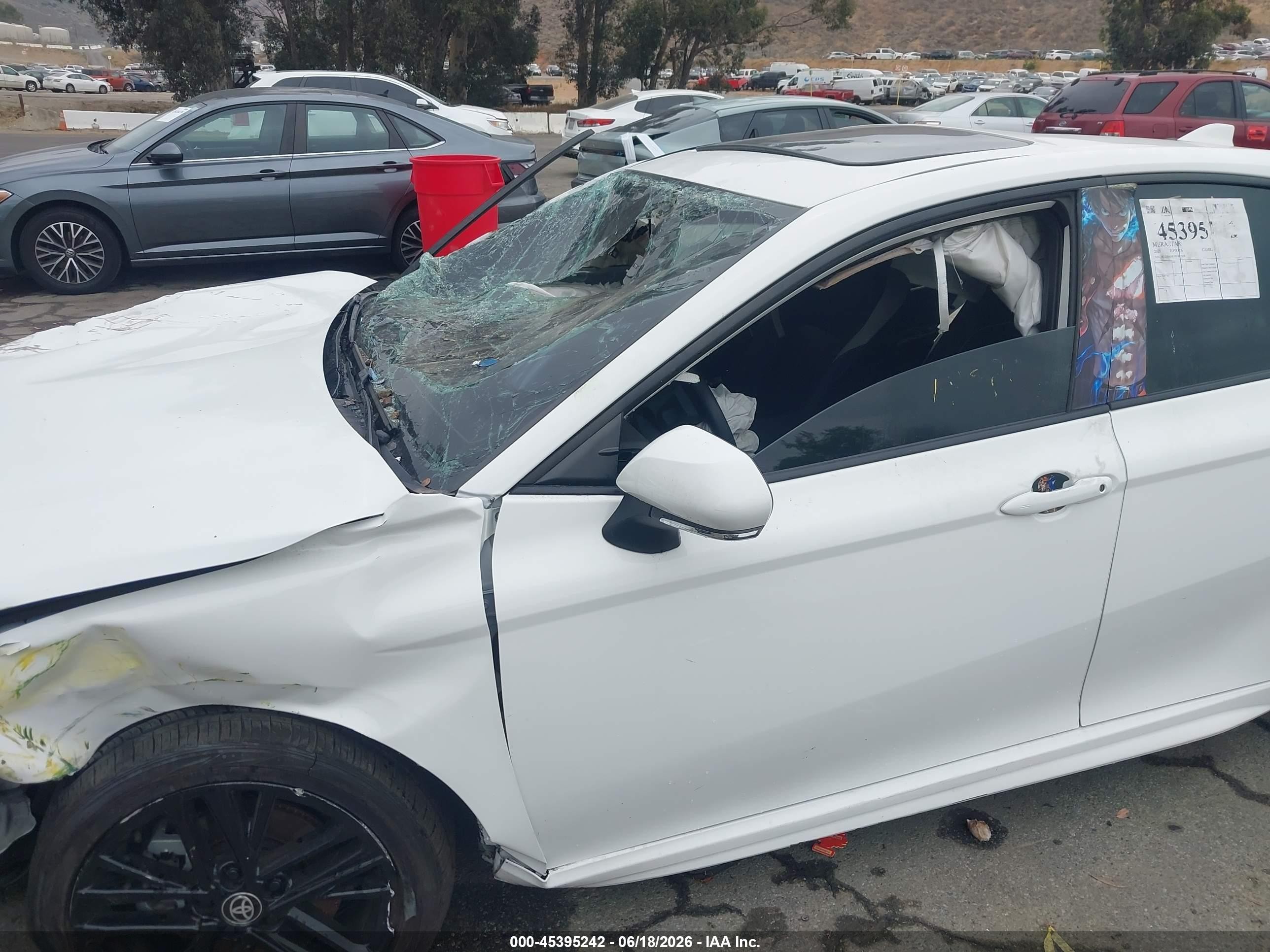 2025 Toyota Camry Se White vin: 4T1DBADK3SU007528
