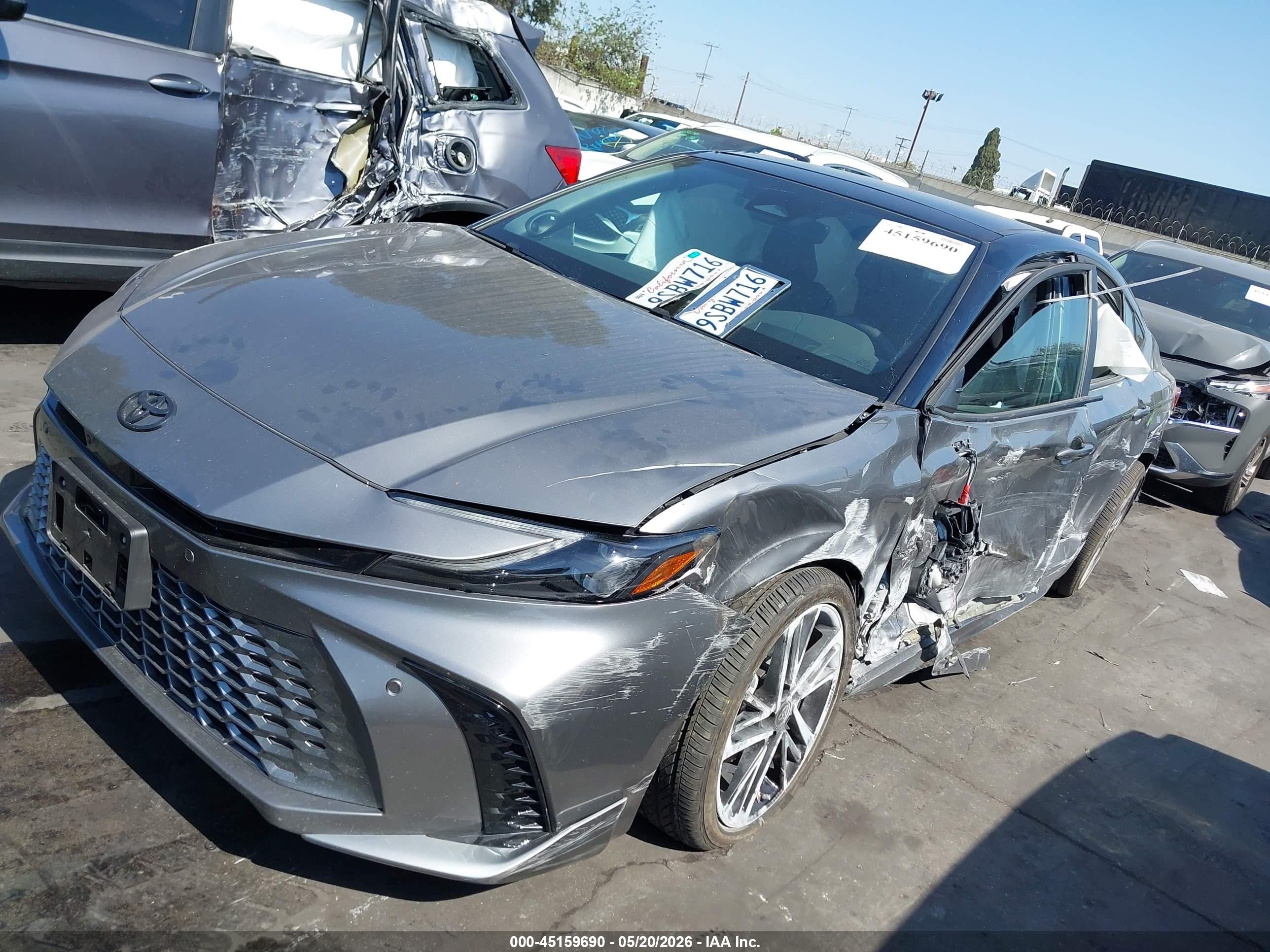 2025 Toyota Camry Xse Серый vin: 4T1DBADK9SU522839