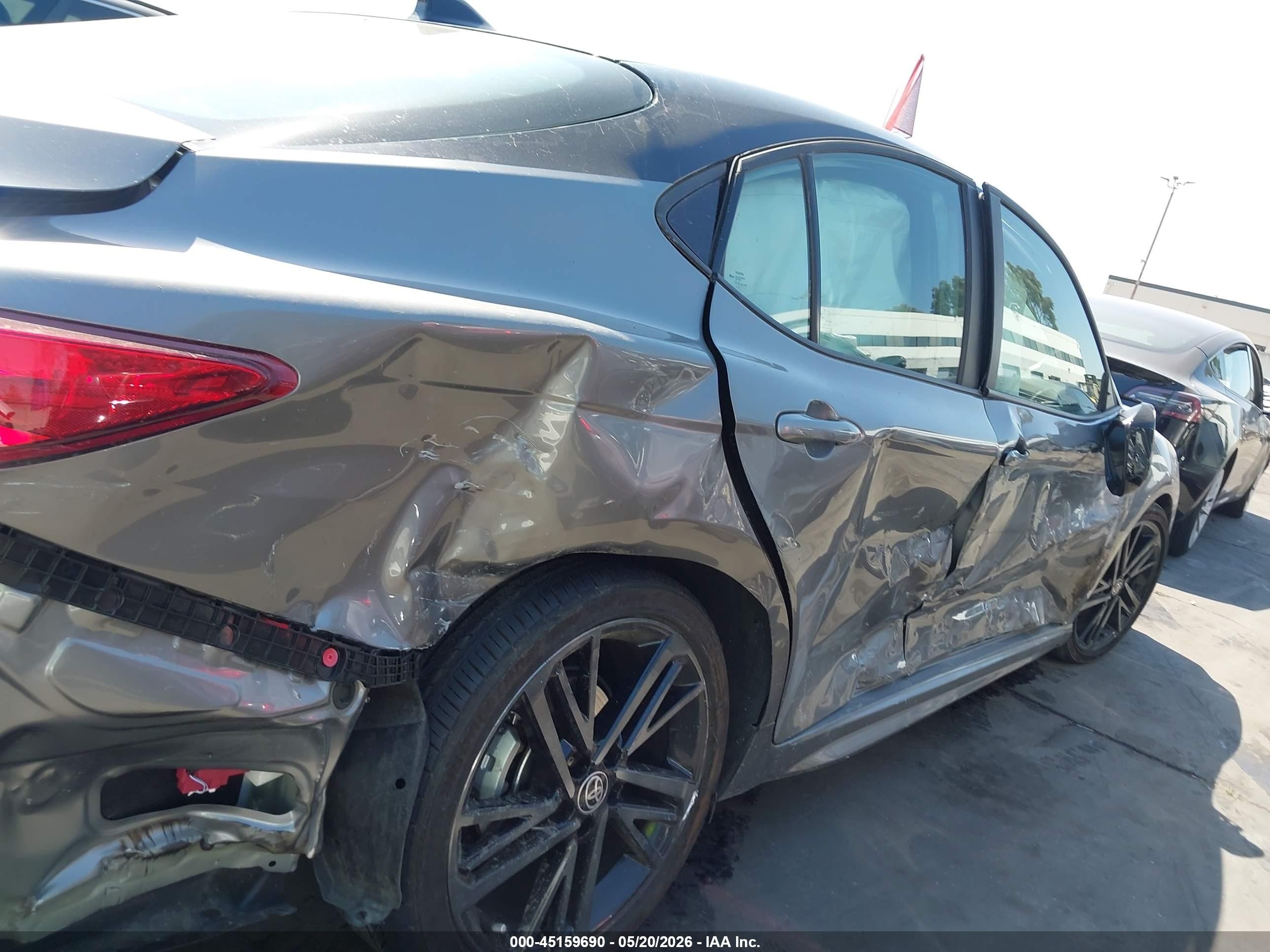 2025 Toyota Camry Xse Серый vin: 4T1DBADK9SU522839