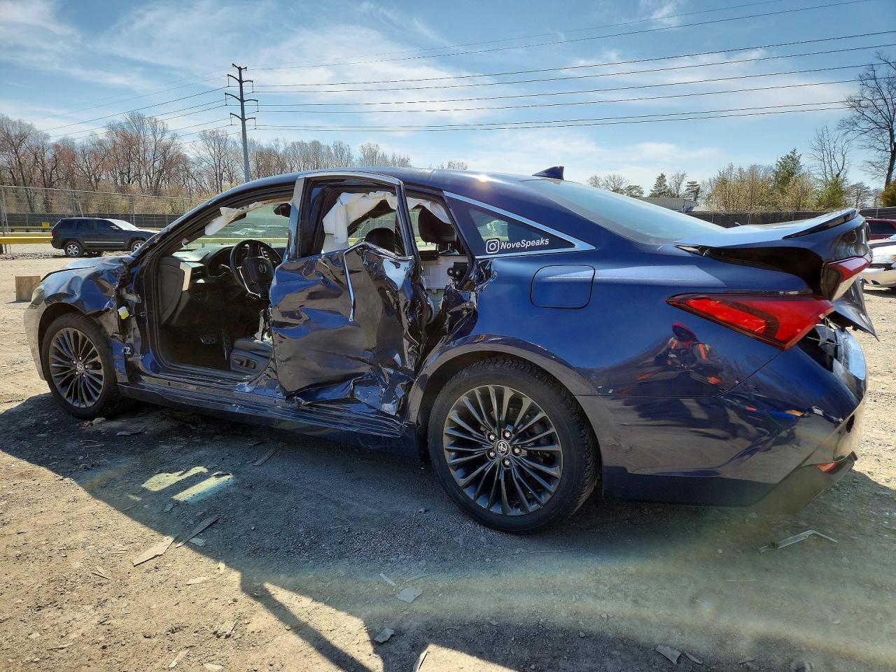 2020 Toyota Avalon Hybrid Xse Синий vin: 4T1E21FB2LU014263