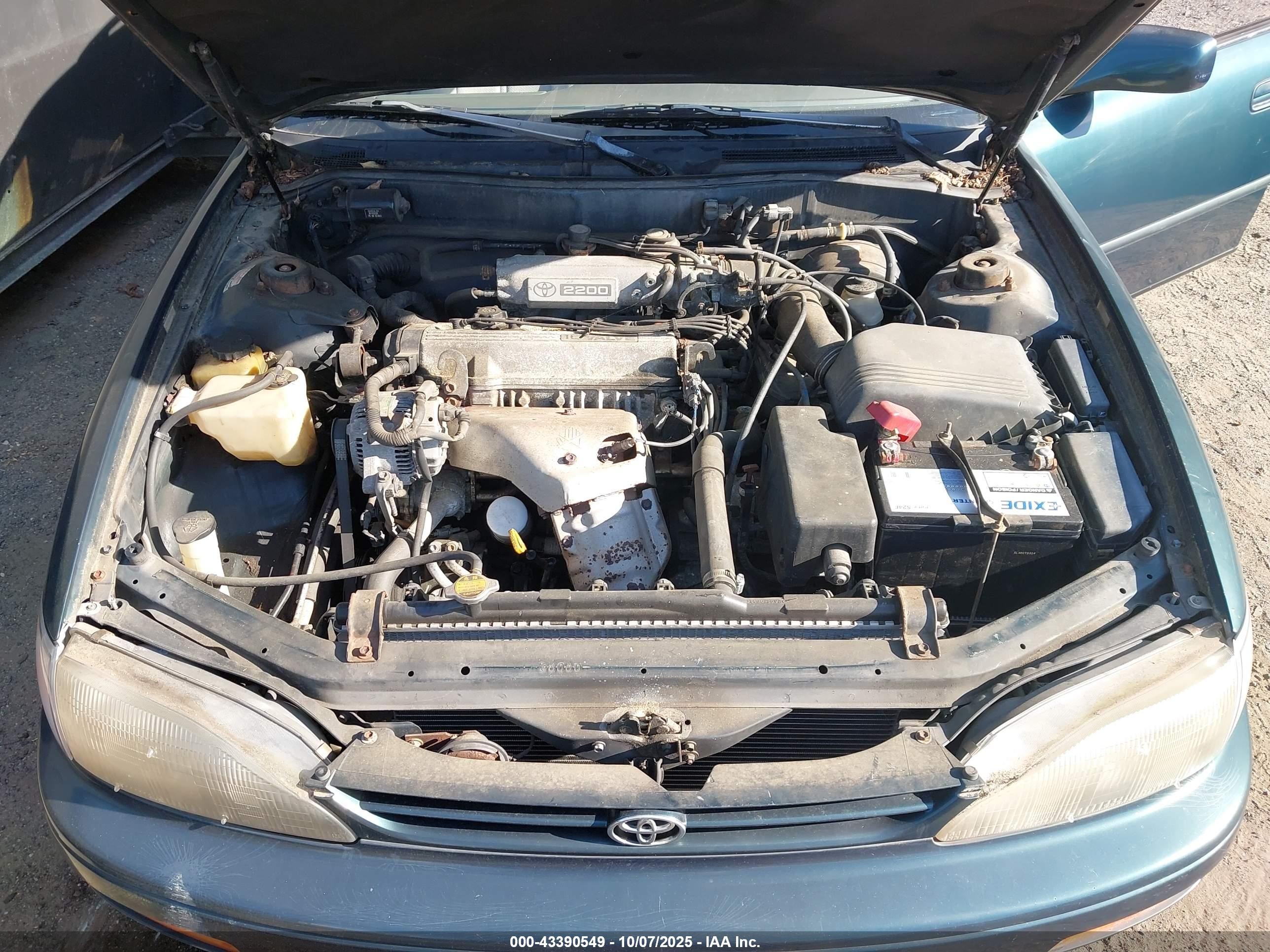 1996 Toyota Camry Le Green vin: 4T1EG12KXTU757129