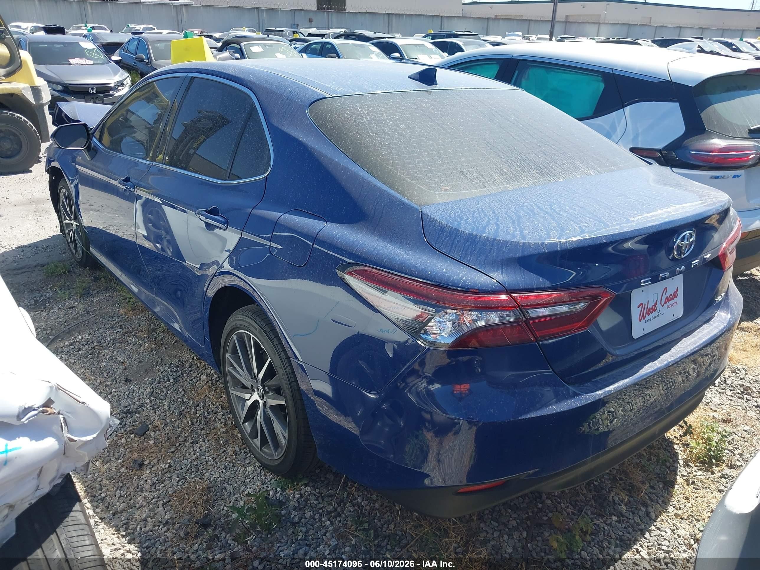 2023 Toyota Camry Xle Синий vin: 4T1F11AK1PU157922