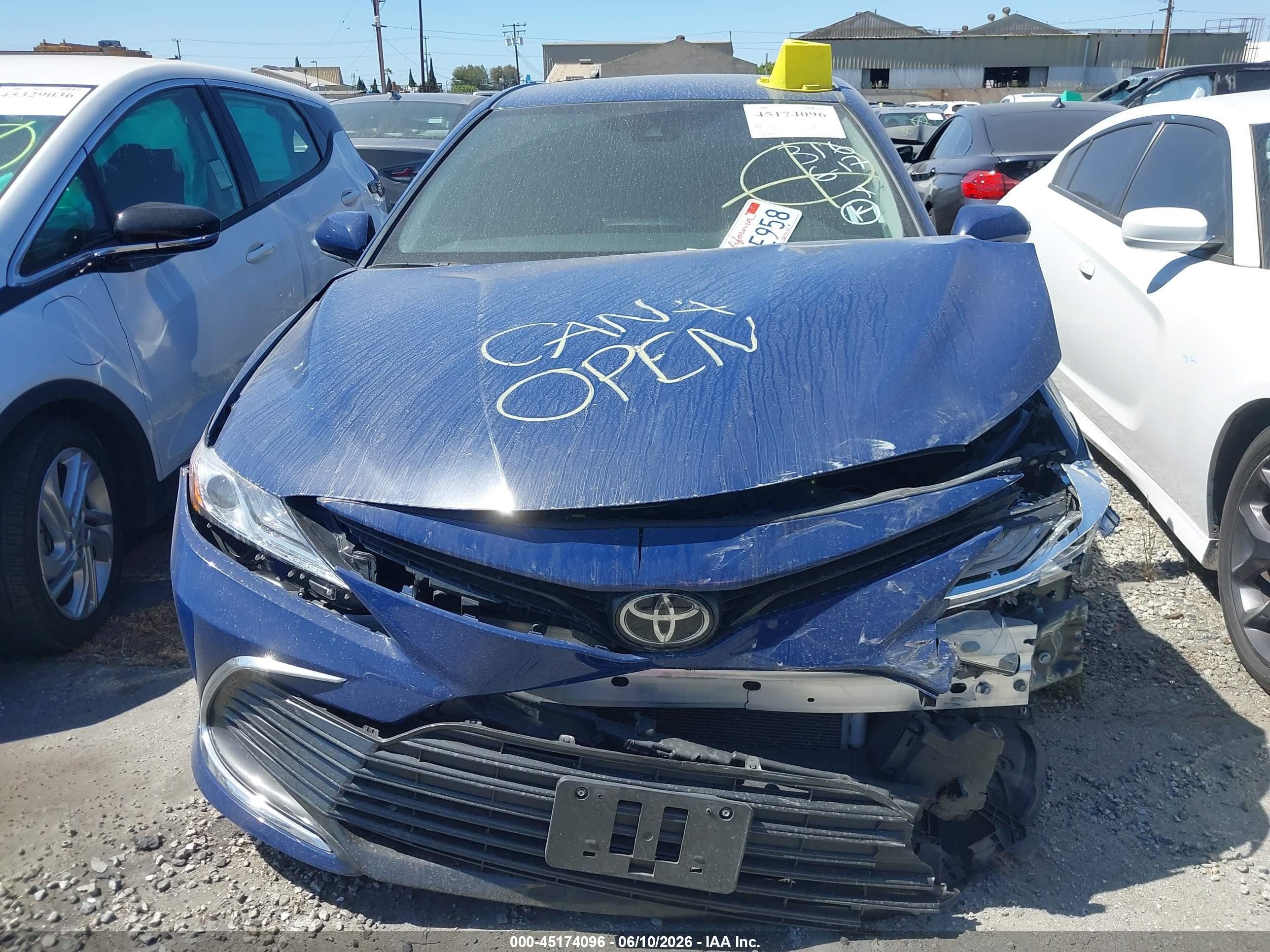 2023 Toyota Camry Xle Синий vin: 4T1F11AK1PU157922