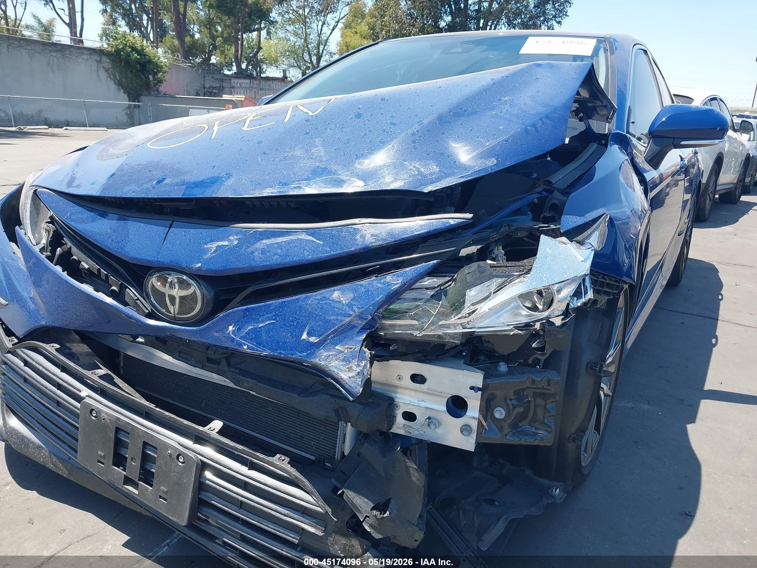 2023 Toyota Camry Xle Синий vin: 4T1F11AK1PU157922