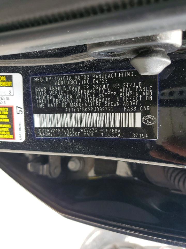 2023 Toyota Camry Xle Black vin: 4T1F11BK2PU099723