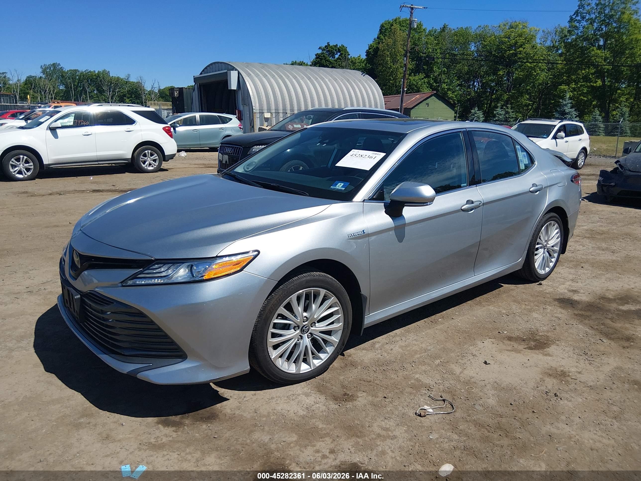 2020 Toyota Camry Xle Hybrid Серебряный vin: 4T1F31AK3LU525294