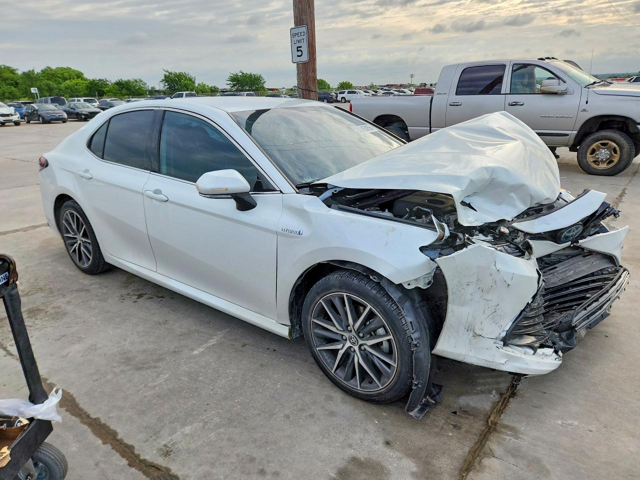 2021 Toyota Camry Xle White vin: 4T1F31AK3MU550598