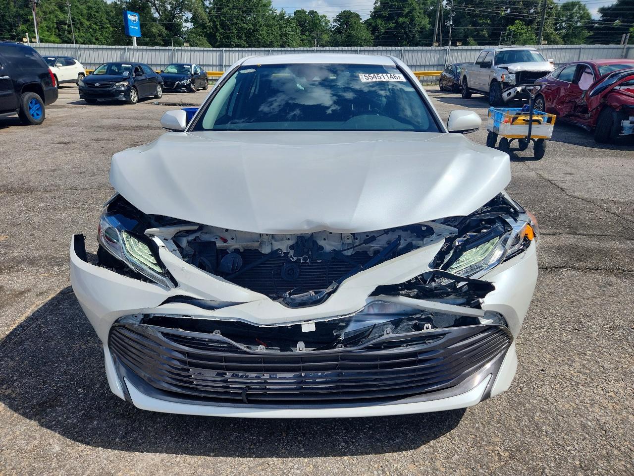 2020 Toyota Camry Xle Белый vin: 4T1F31AKXLU538575