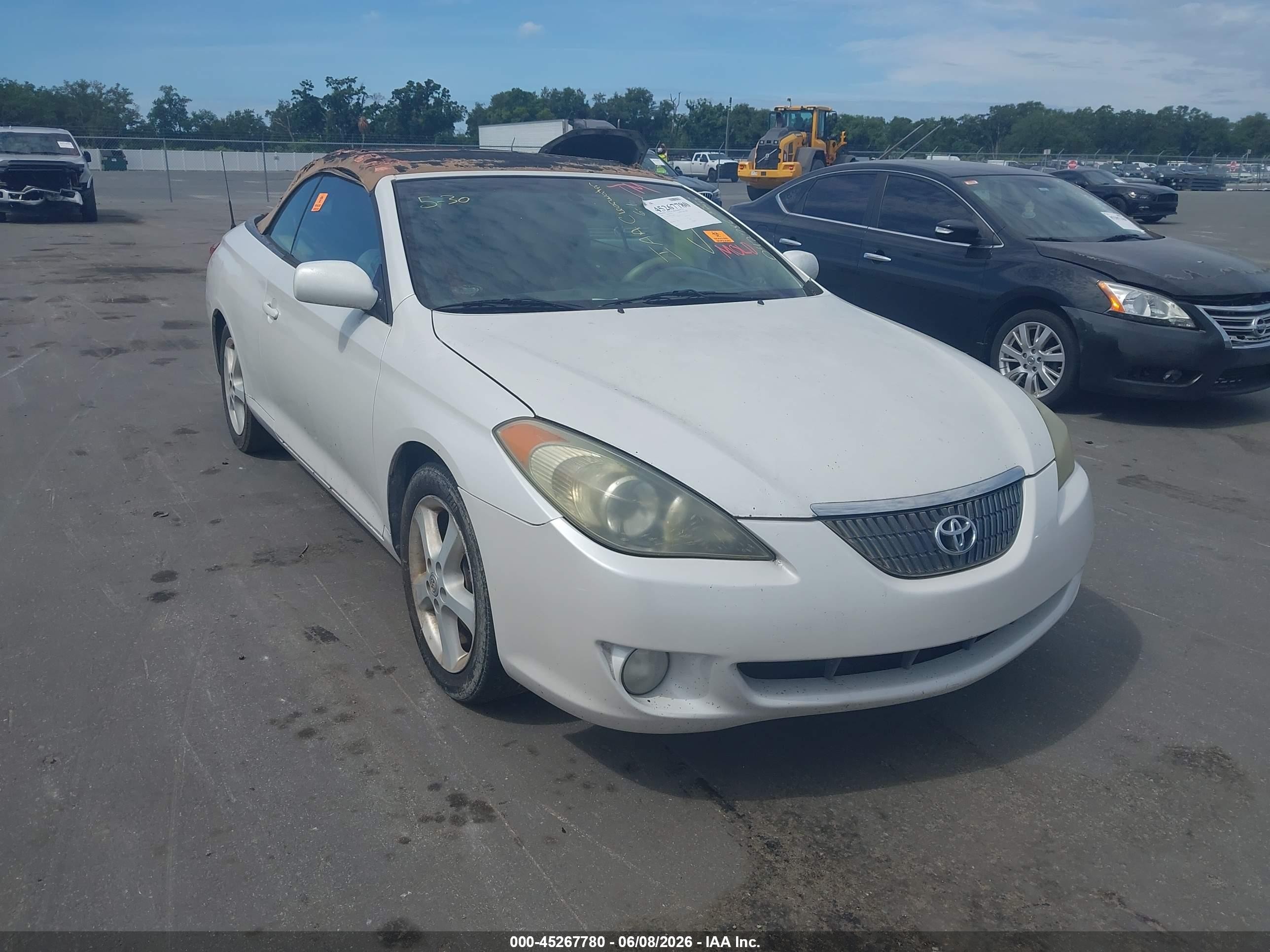 2005 Toyota Camry Solara Sle White vin: 4T1FA38P05U042786