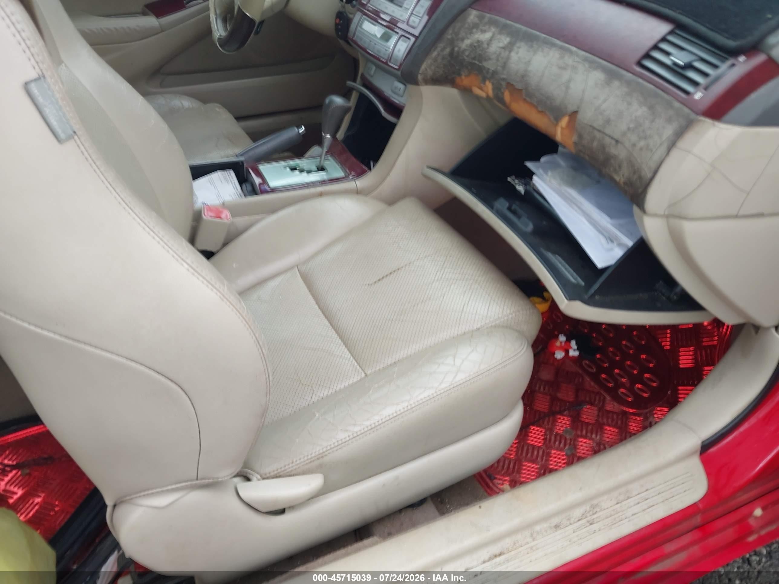 2005 Toyota Camry Solara Sle Red vin: 4T1FA38P05U046479