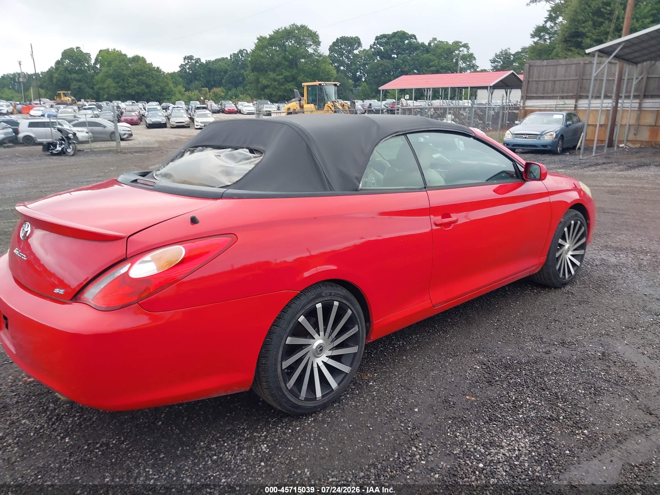 2005 Toyota Camry Solara Sle Red vin: 4T1FA38P05U046479