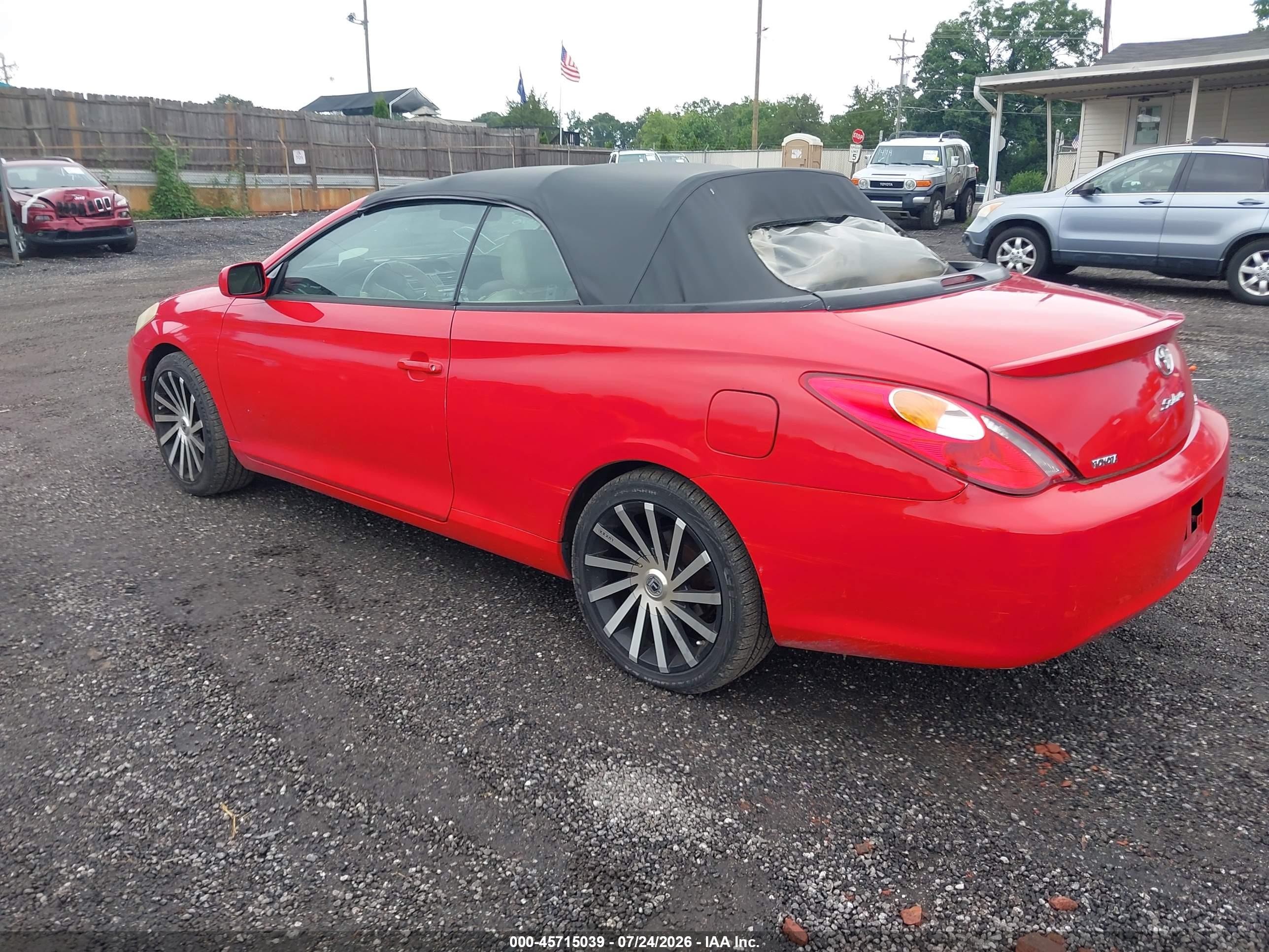 2005 Toyota Camry Solara Sle Red vin: 4T1FA38P05U046479