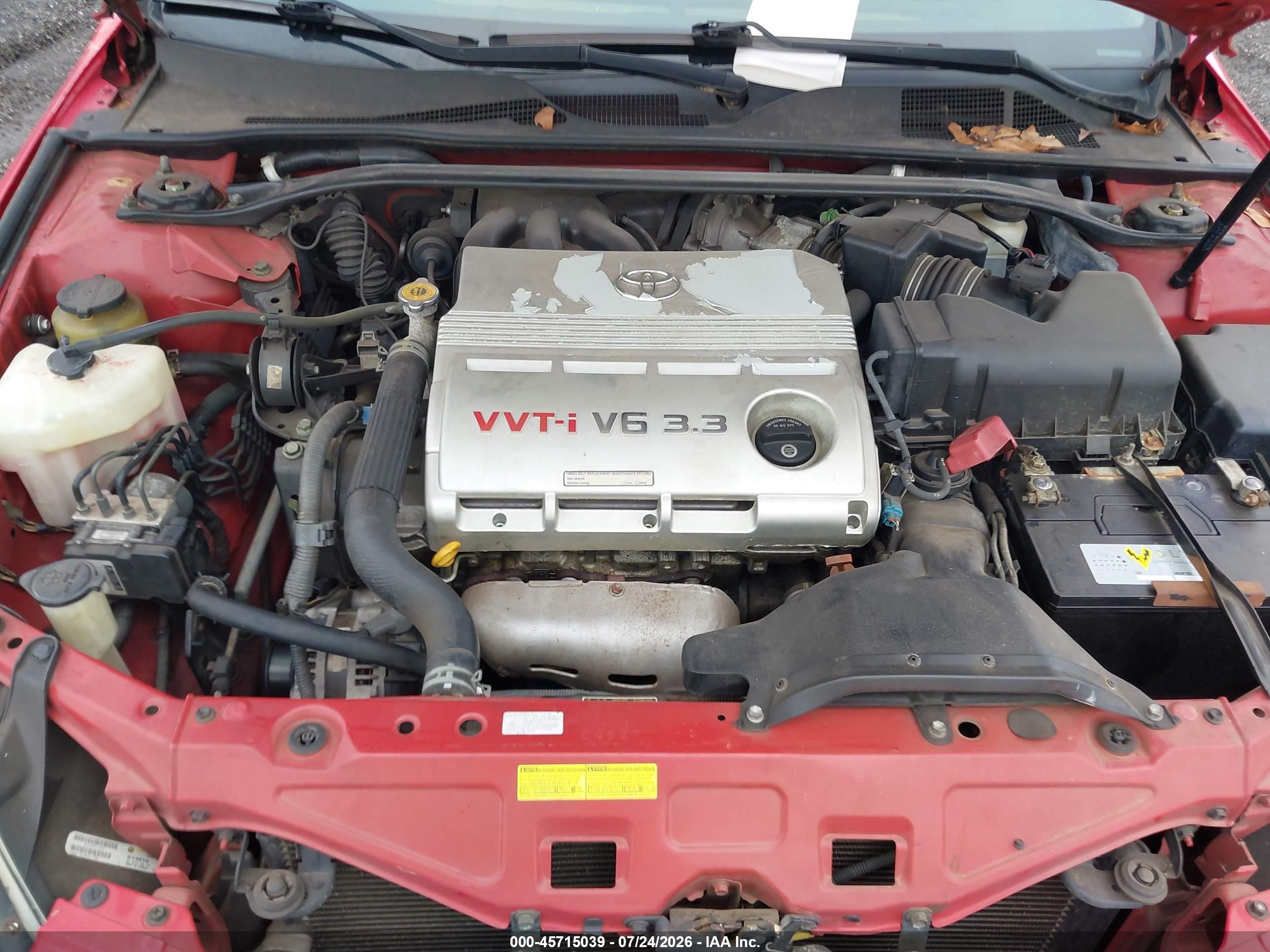 2005 Toyota Camry Solara Sle Red vin: 4T1FA38P05U046479