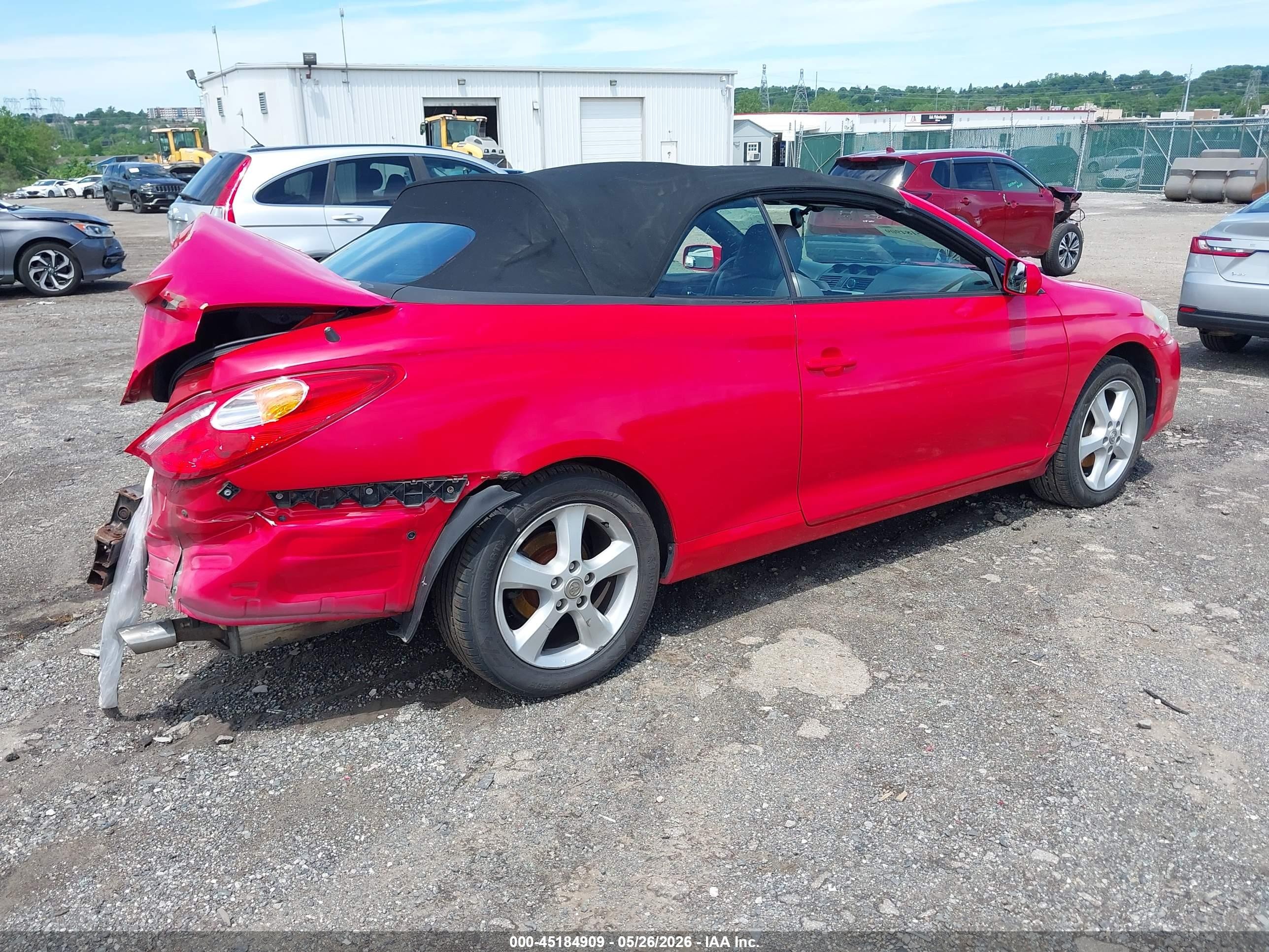 2005 Toyota Camry Solara Sle Red vin: 4T1FA38P05U047907