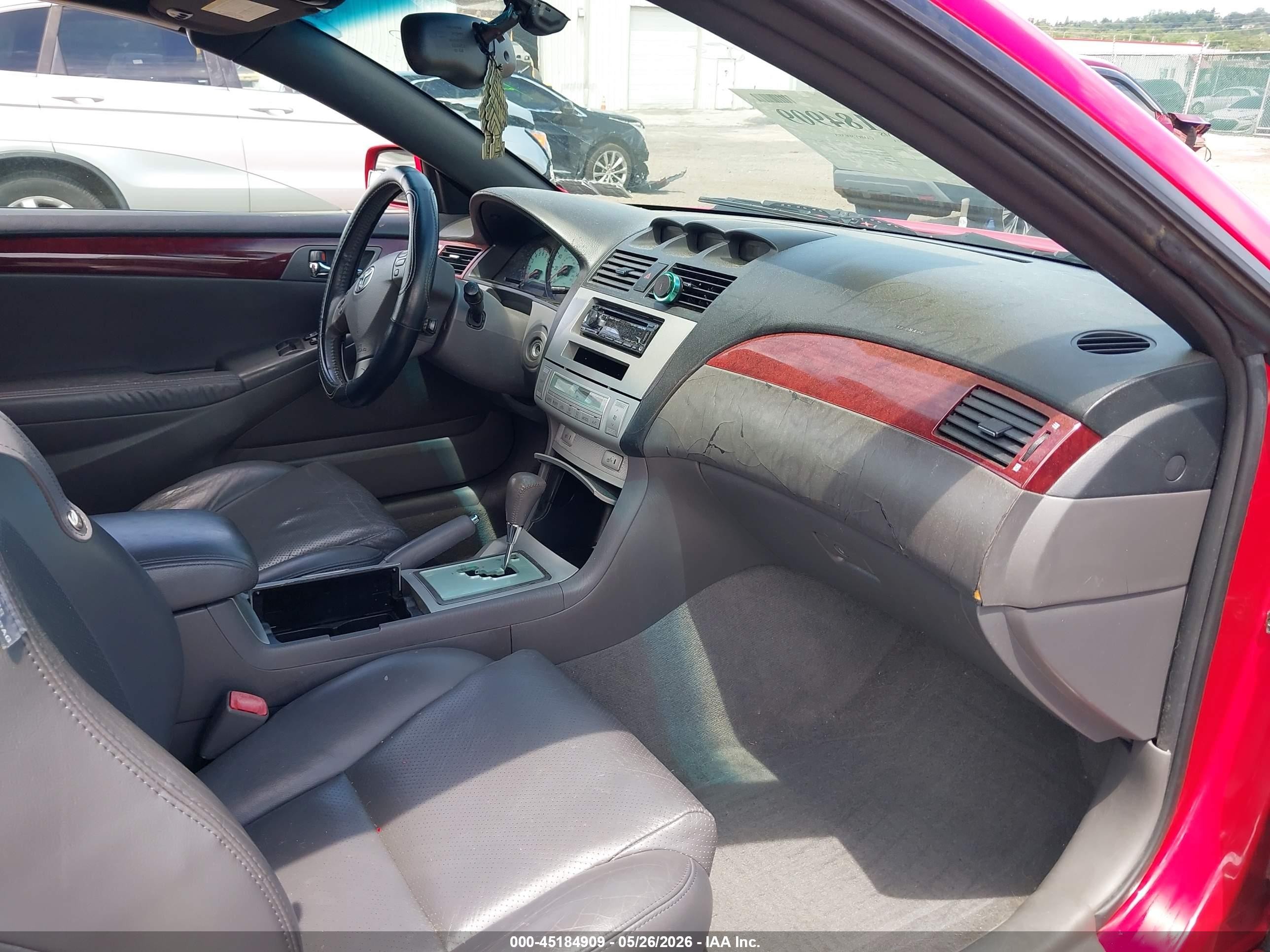 2005 Toyota Camry Solara Sle Red vin: 4T1FA38P05U047907