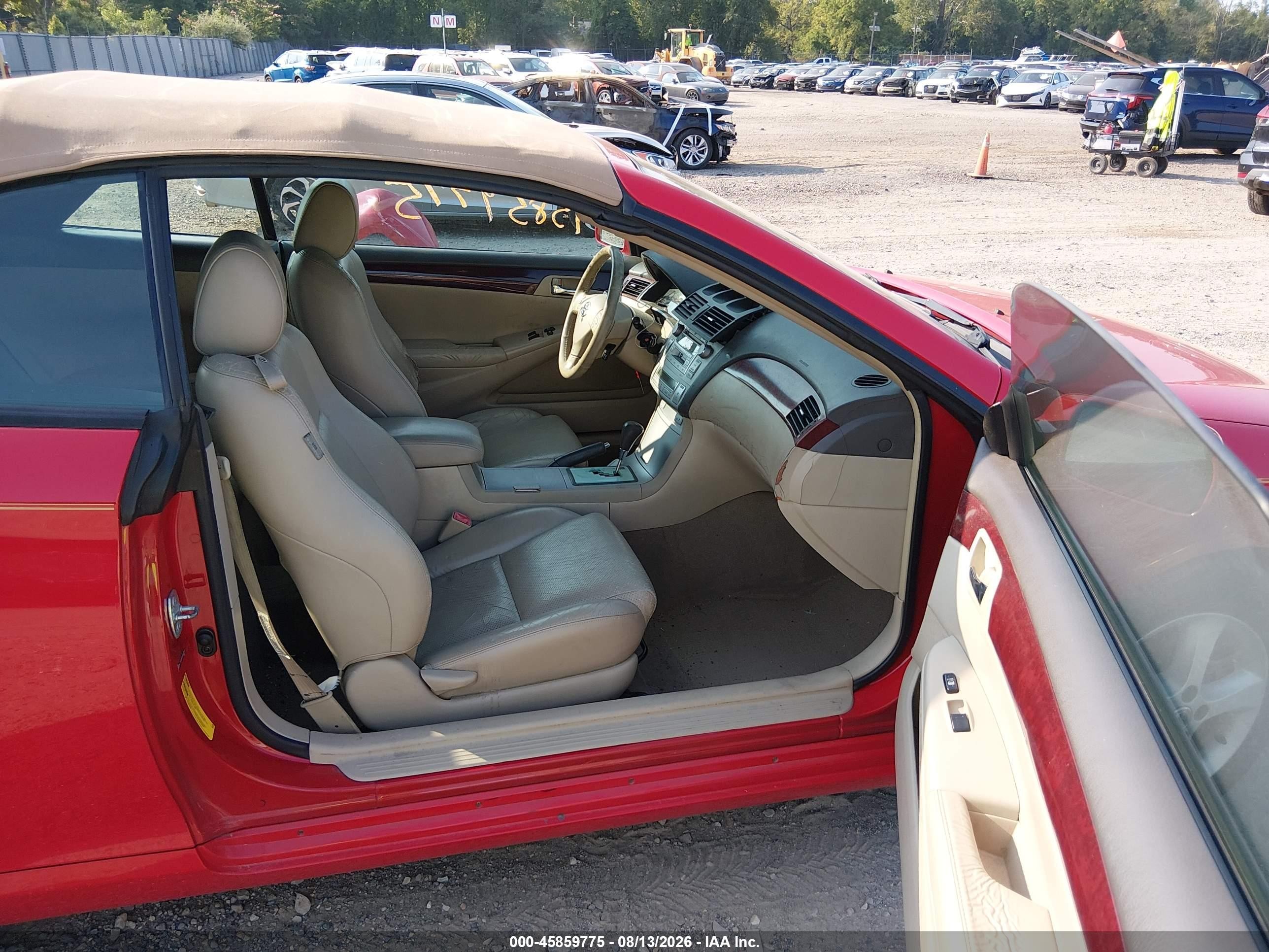 2005 Toyota Camry Solara Sle Red vin: 4T1FA38P05U062648