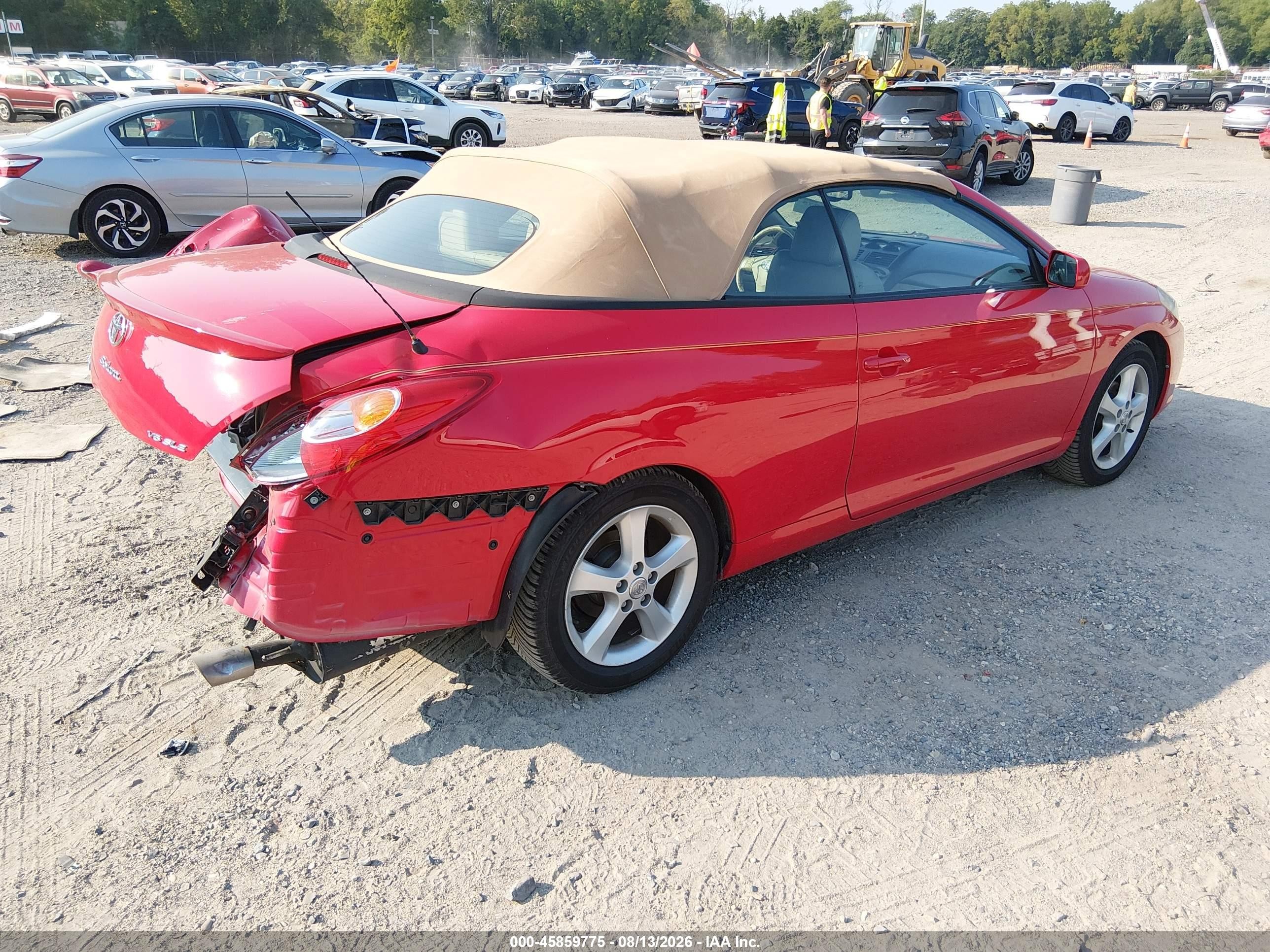 2005 Toyota Camry Solara Sle Red vin: 4T1FA38P05U062648