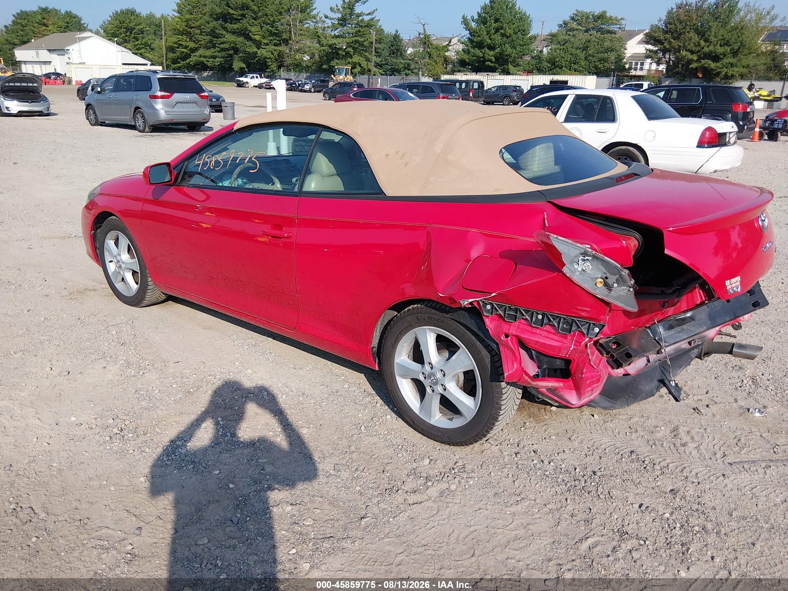 2005 Toyota Camry Solara Sle Red vin: 4T1FA38P05U062648