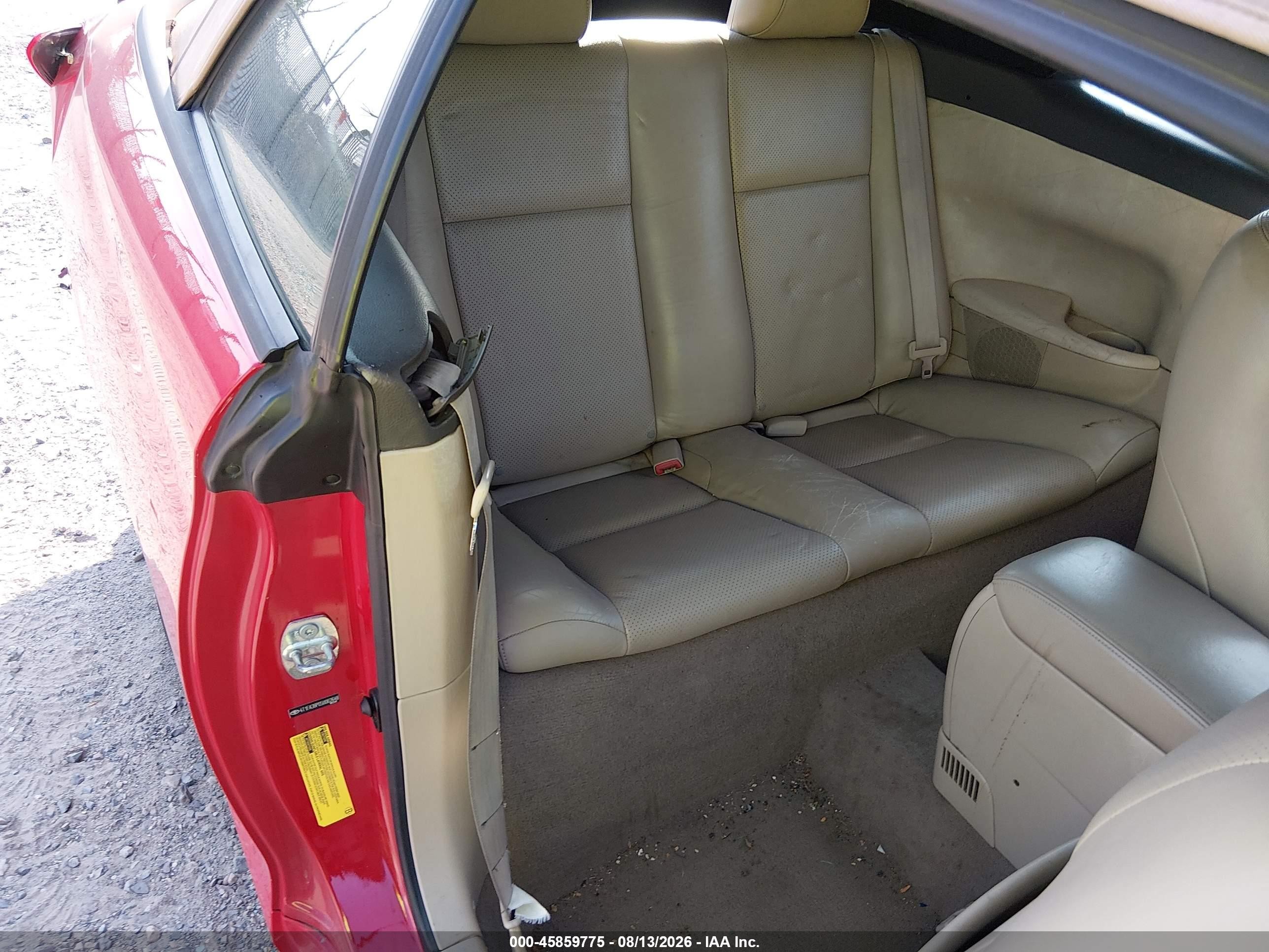 2005 Toyota Camry Solara Sle Red vin: 4T1FA38P05U062648