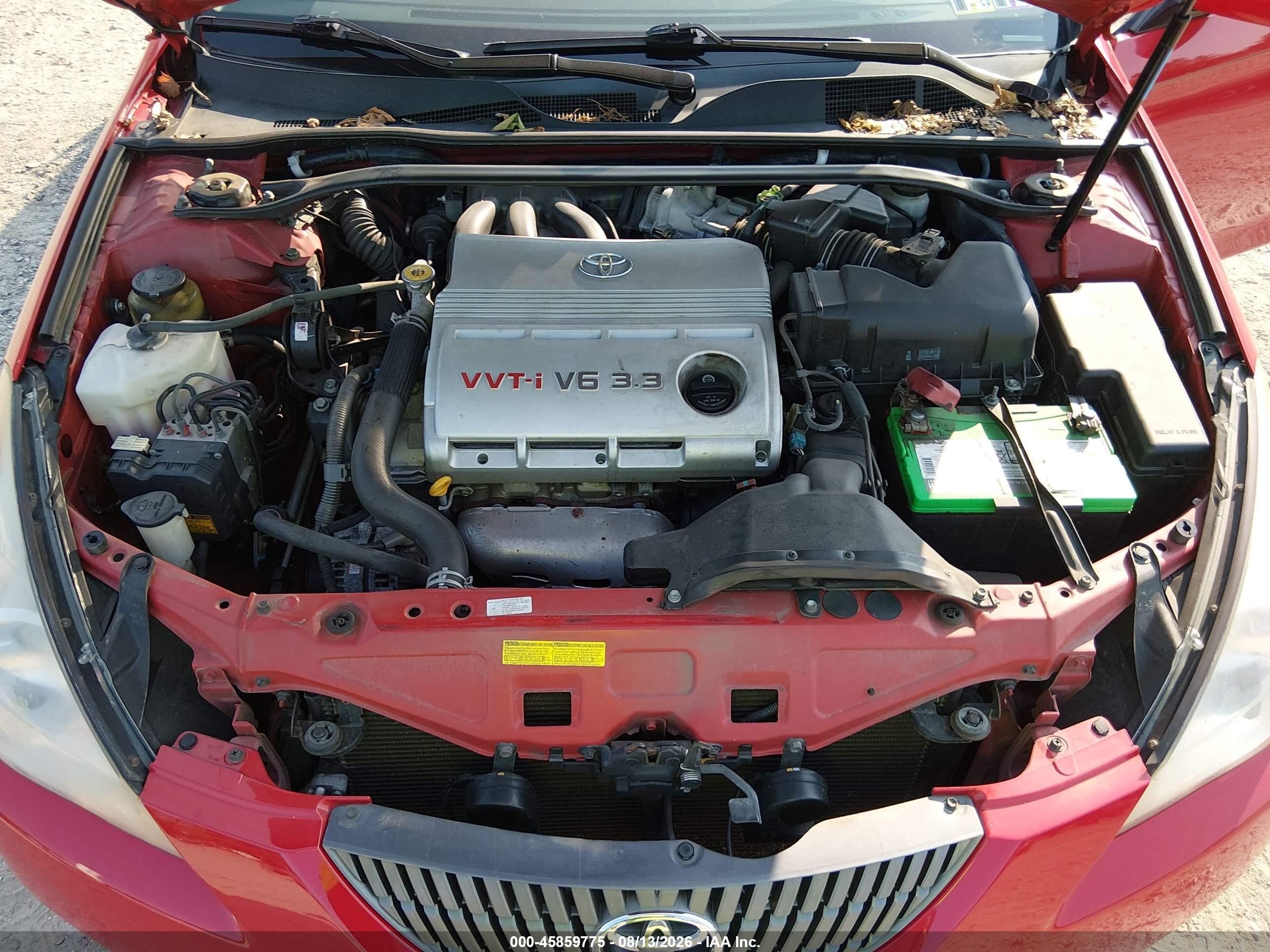 2005 Toyota Camry Solara Sle Red vin: 4T1FA38P05U062648