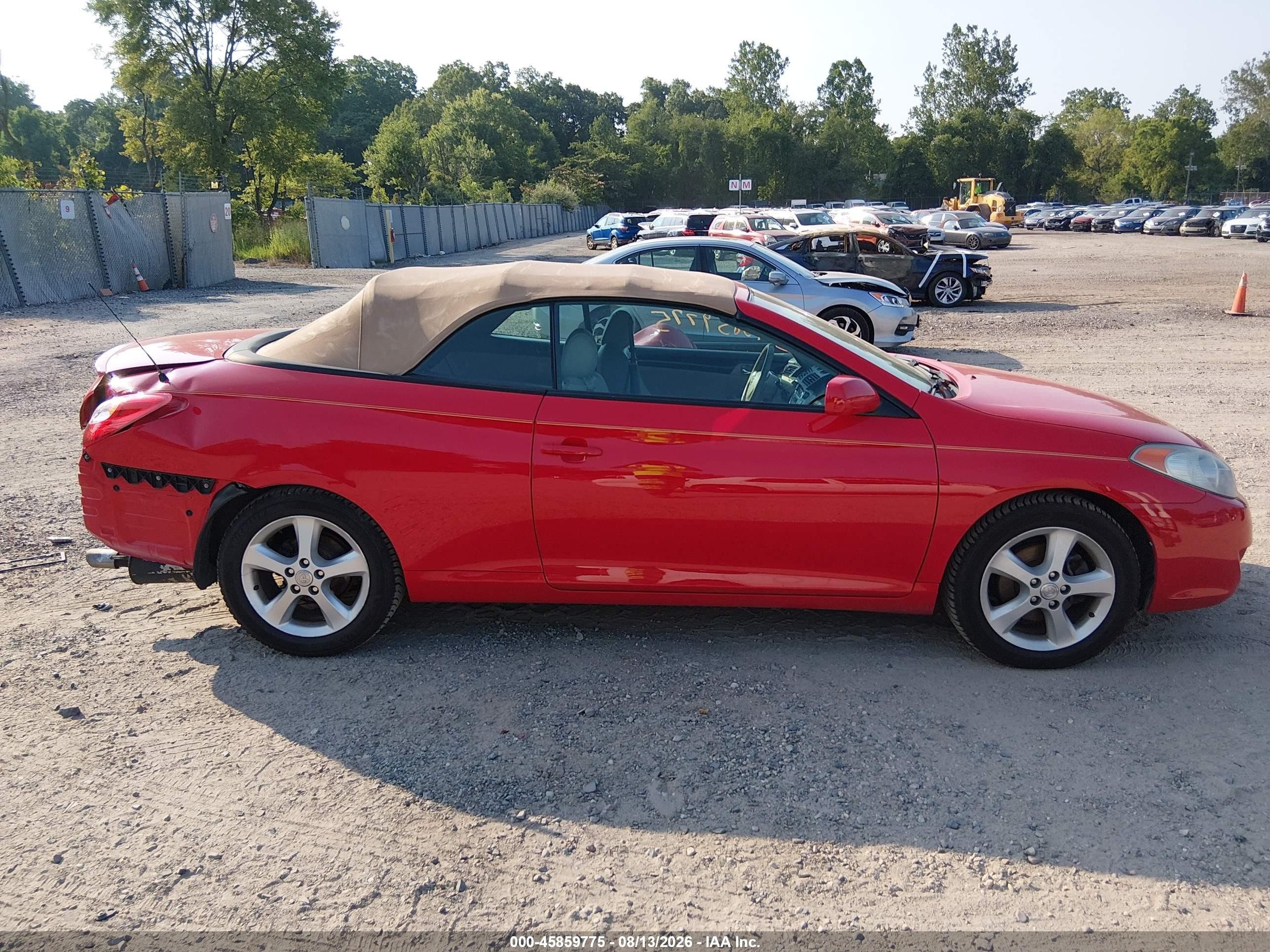 2005 Toyota Camry Solara Sle Red vin: 4T1FA38P05U062648