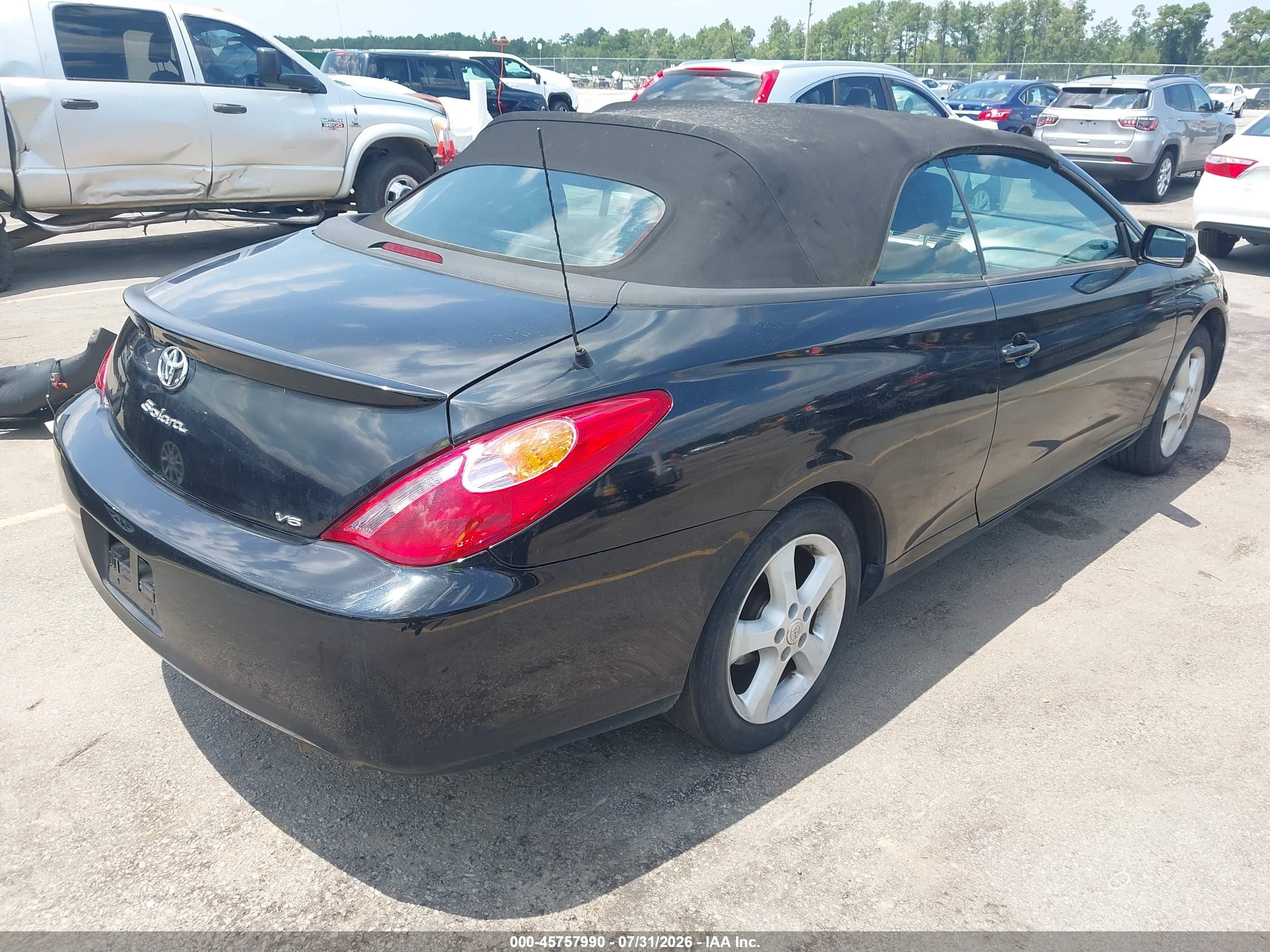 2006 Toyota Camry Solara Se Black vin: 4T1FA38P06U072503
